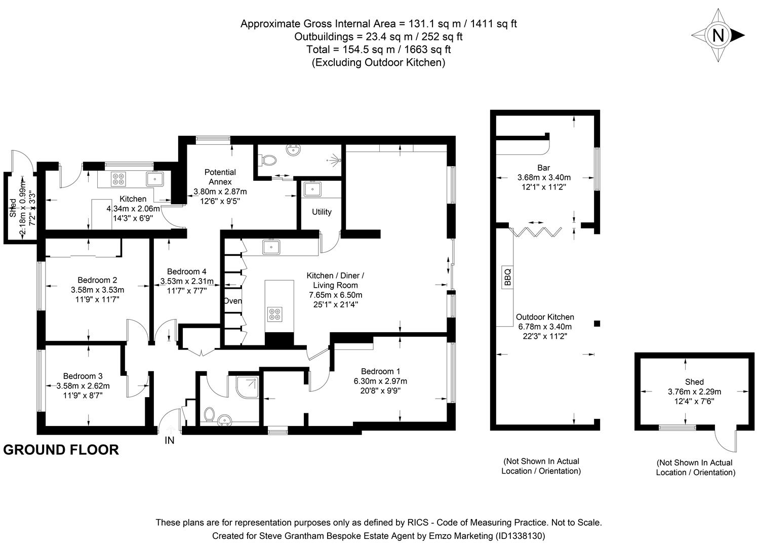 57, Viking Way, Horndean floorplan