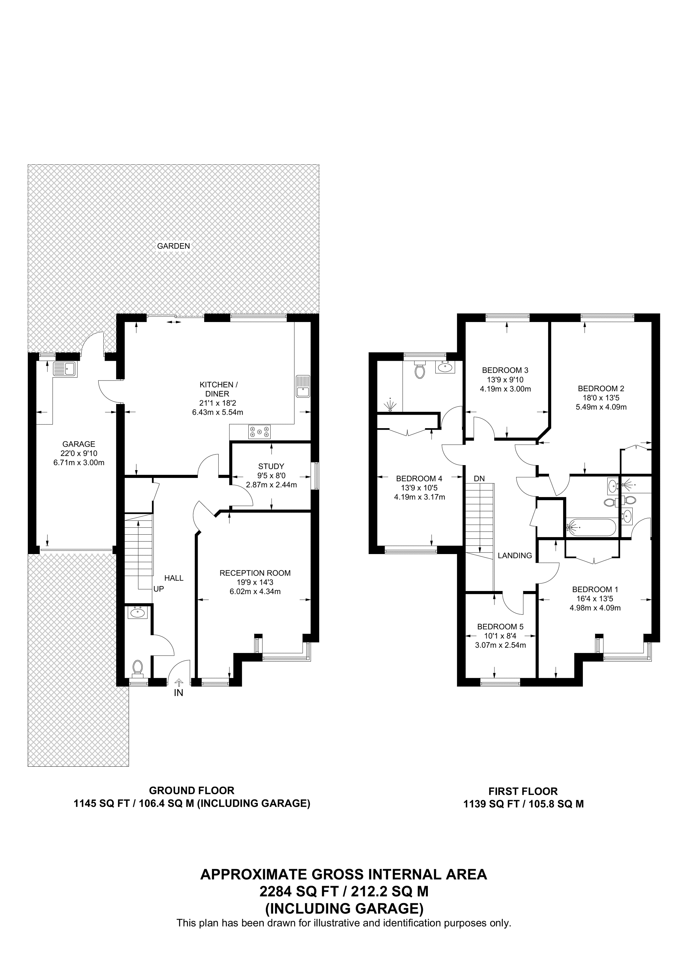Daisy Close, Kingsbury floorplan