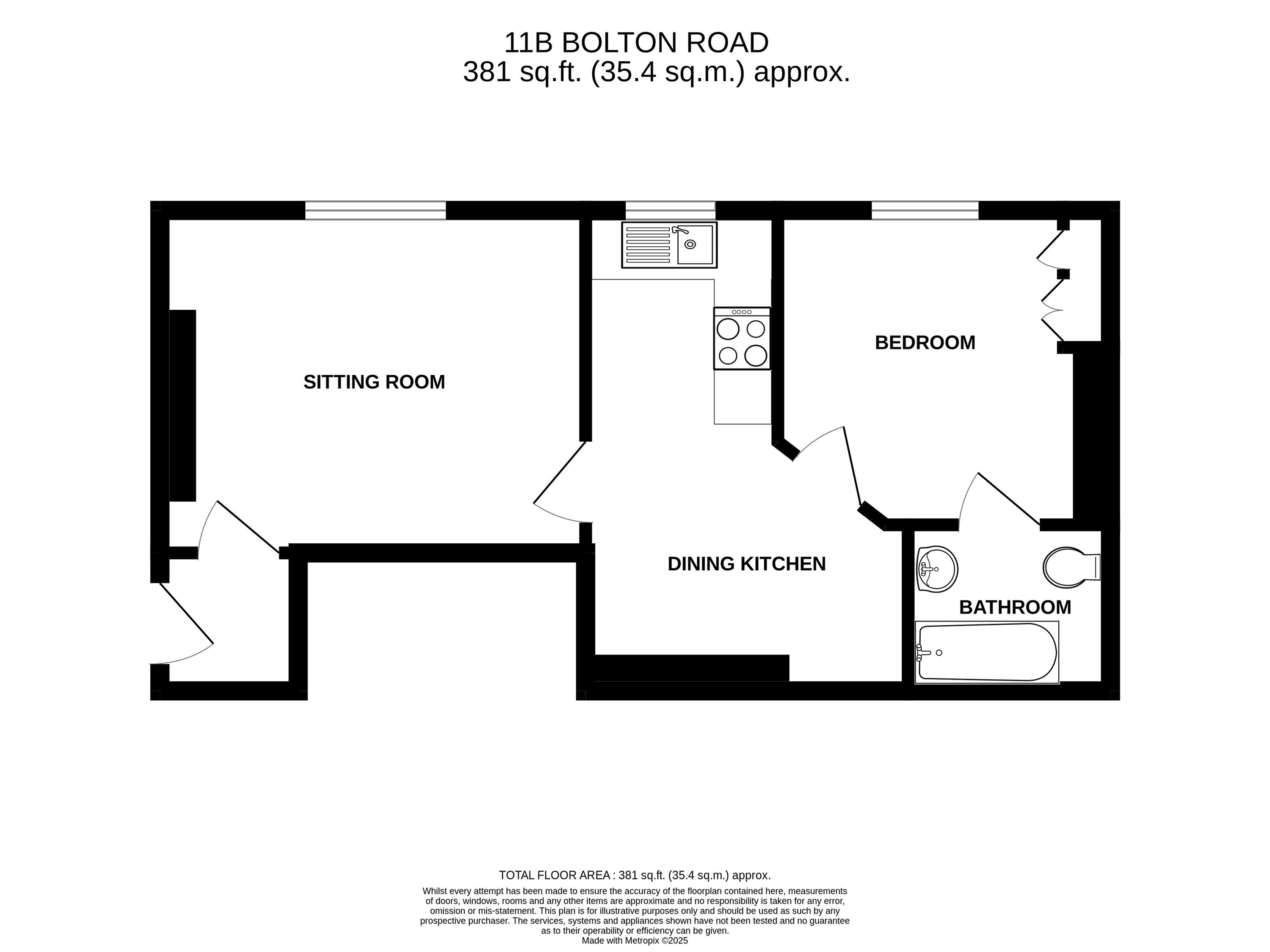 11B, Bolton Road, Keighley floorplan