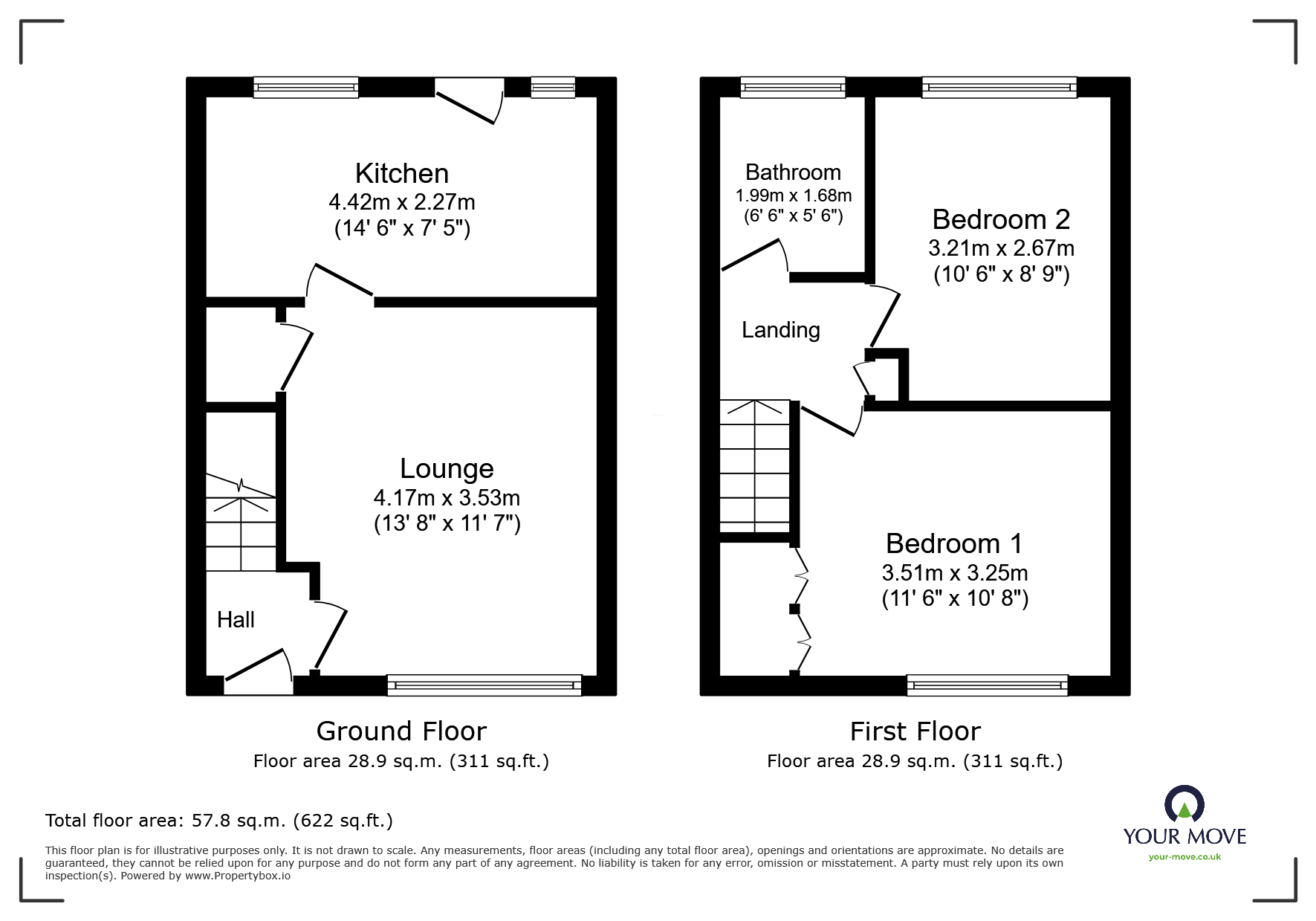 47, Bowland Close, South Yorkshire floorplan