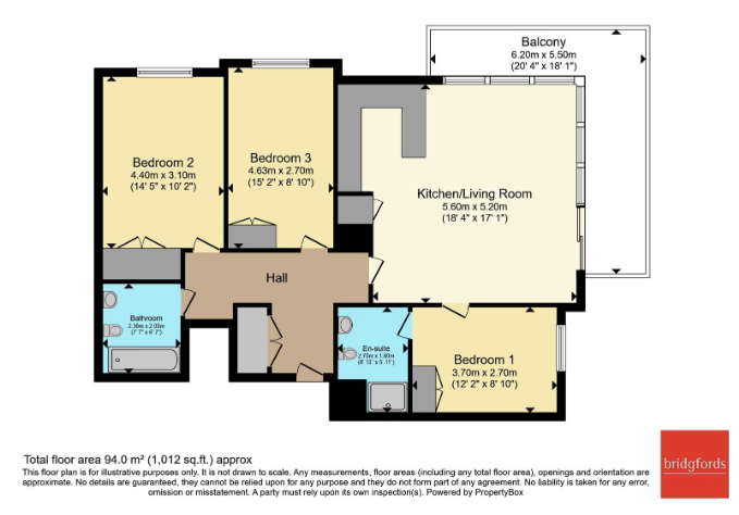 Apartment, Salford floorplan