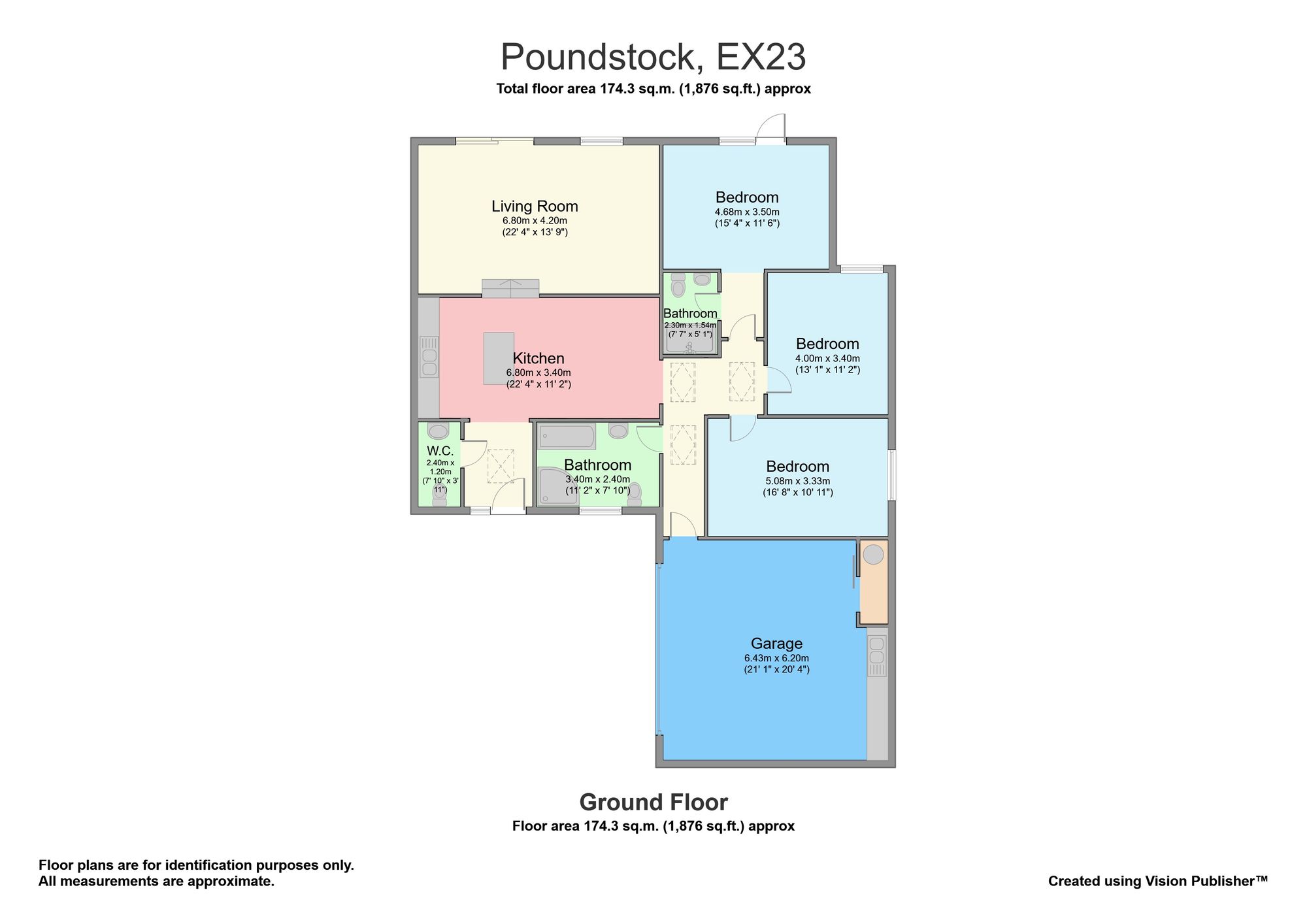 Meadow Rise, Poundstock, Bude floorplan