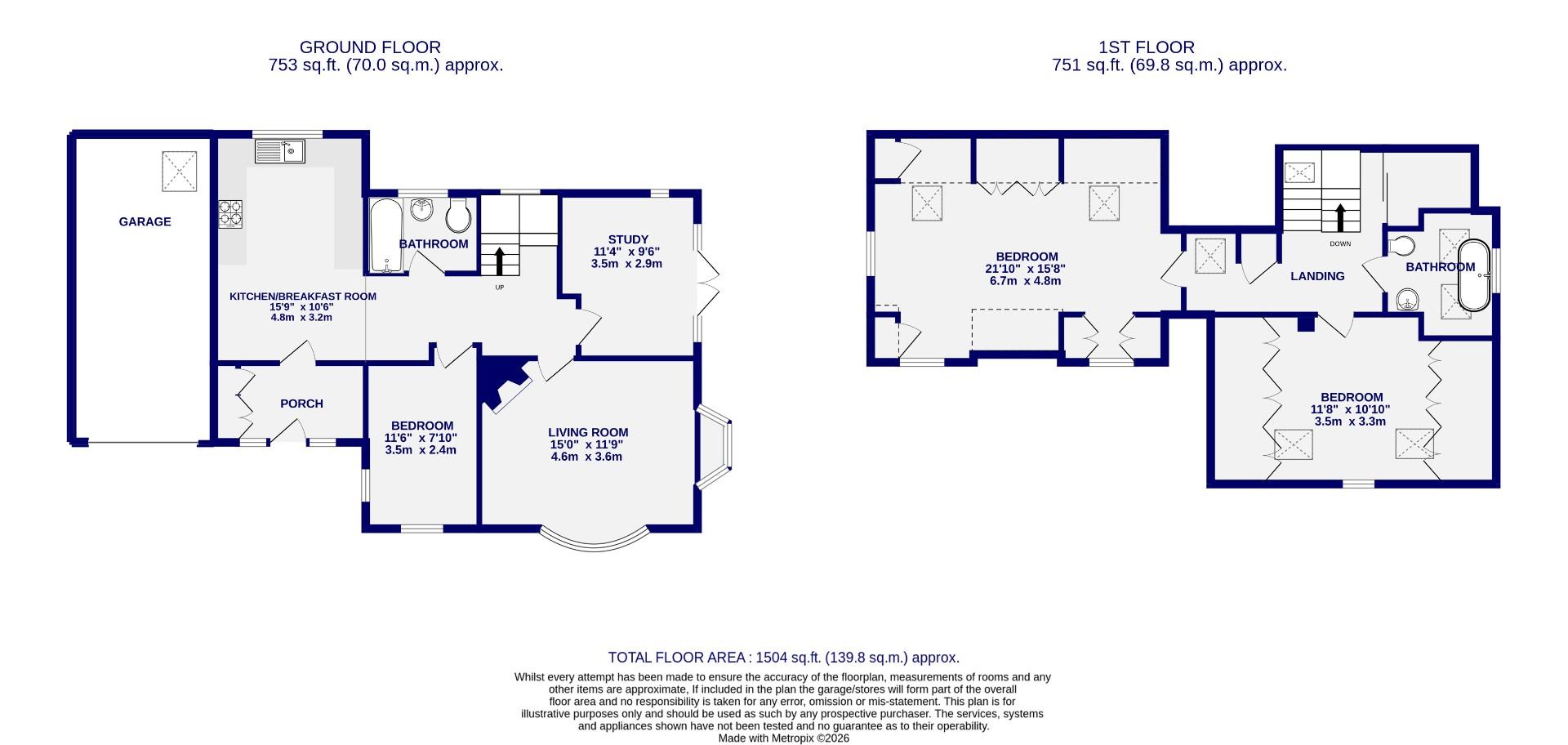 3, Newlands Drive, York floorplan