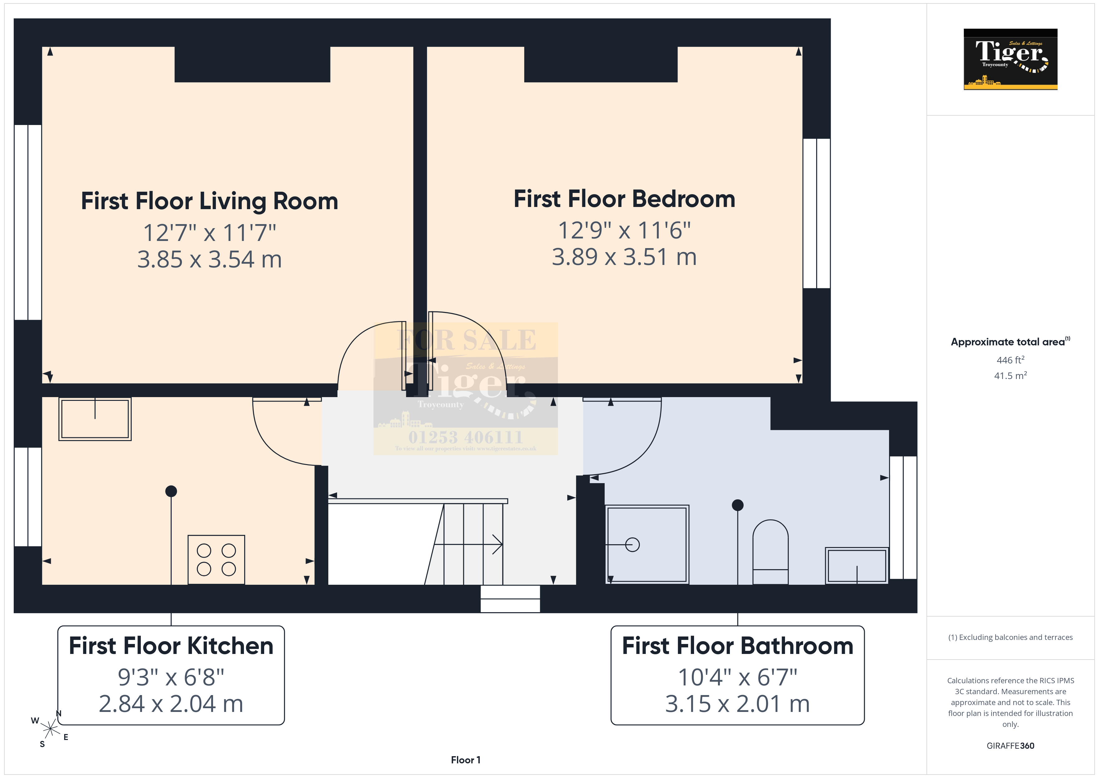 First Floor, 10, Harley Road, Blackpool floorplan