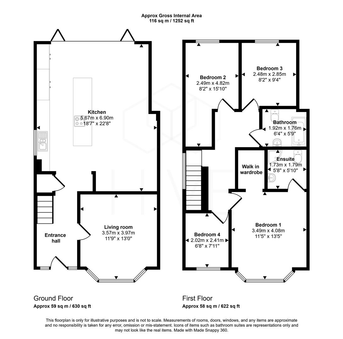 5, Cove Road, Bournemouth floorplan