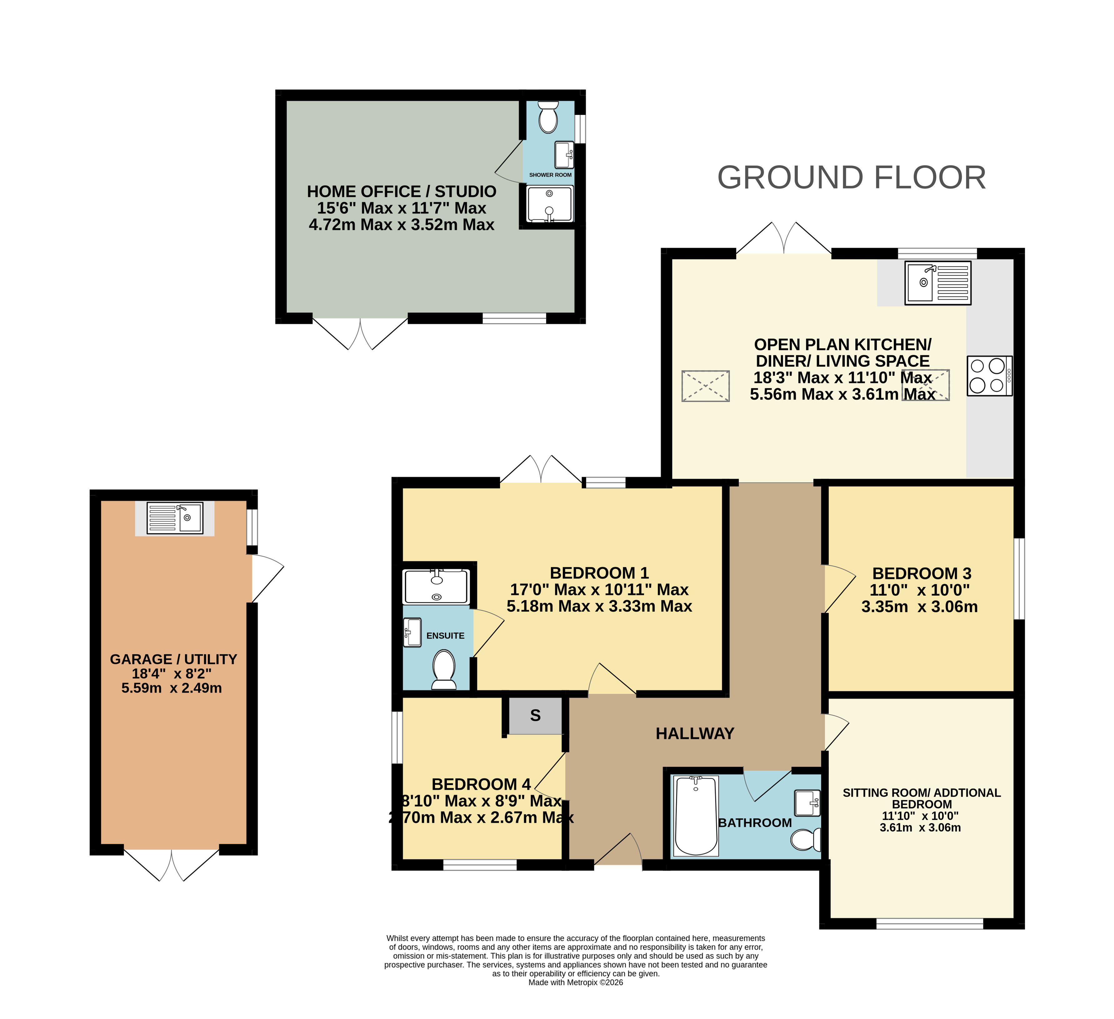 Greenhill,, Hopperstyle, Barnstaple floorplan
