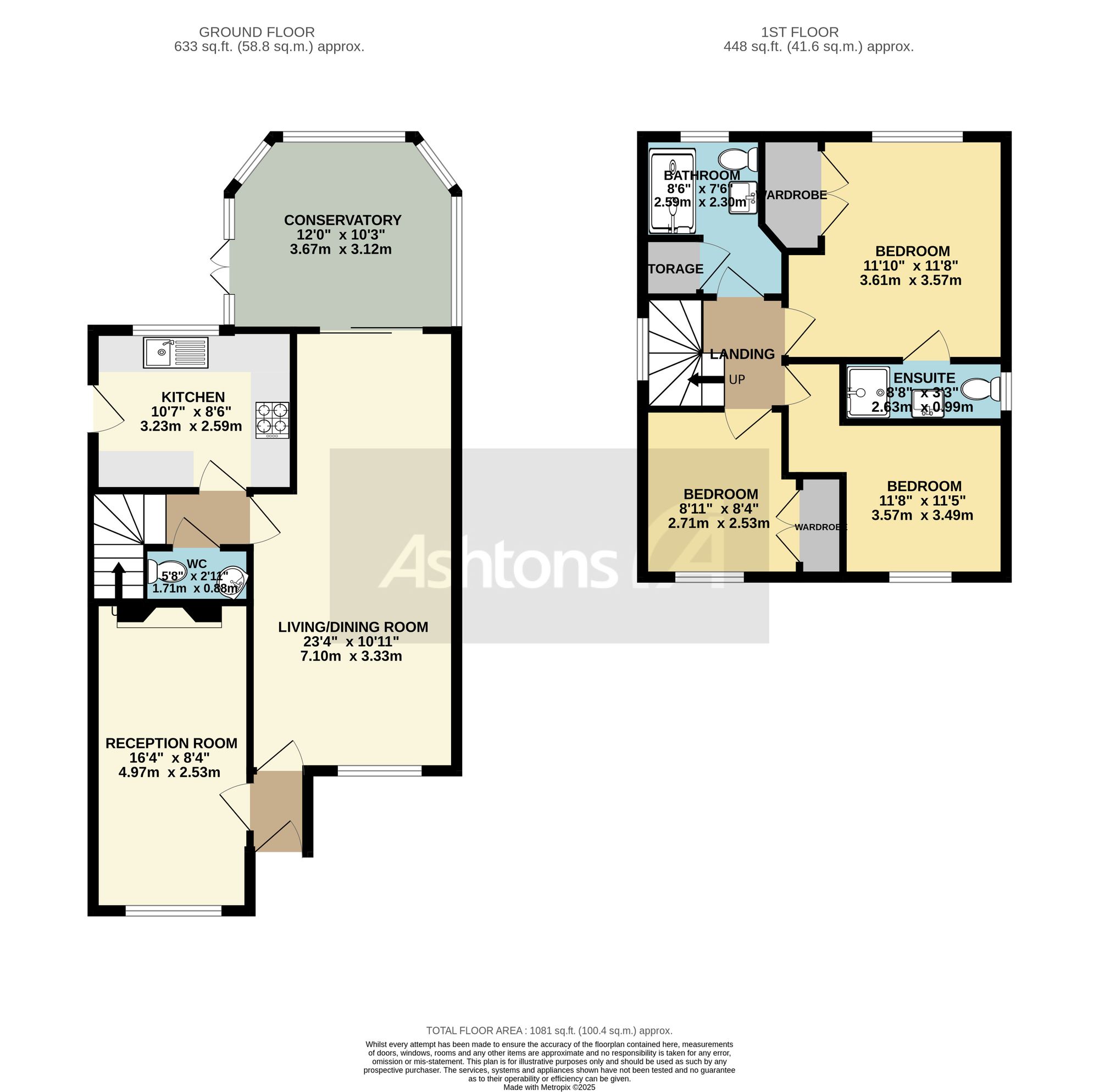 62 Waltersgreen Crescent, Warrington floorplan