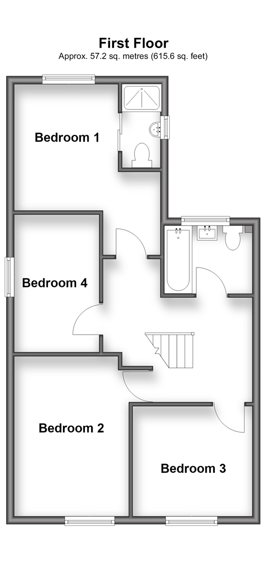 Meadowdown Close Hempstead, Gillingham floorplan