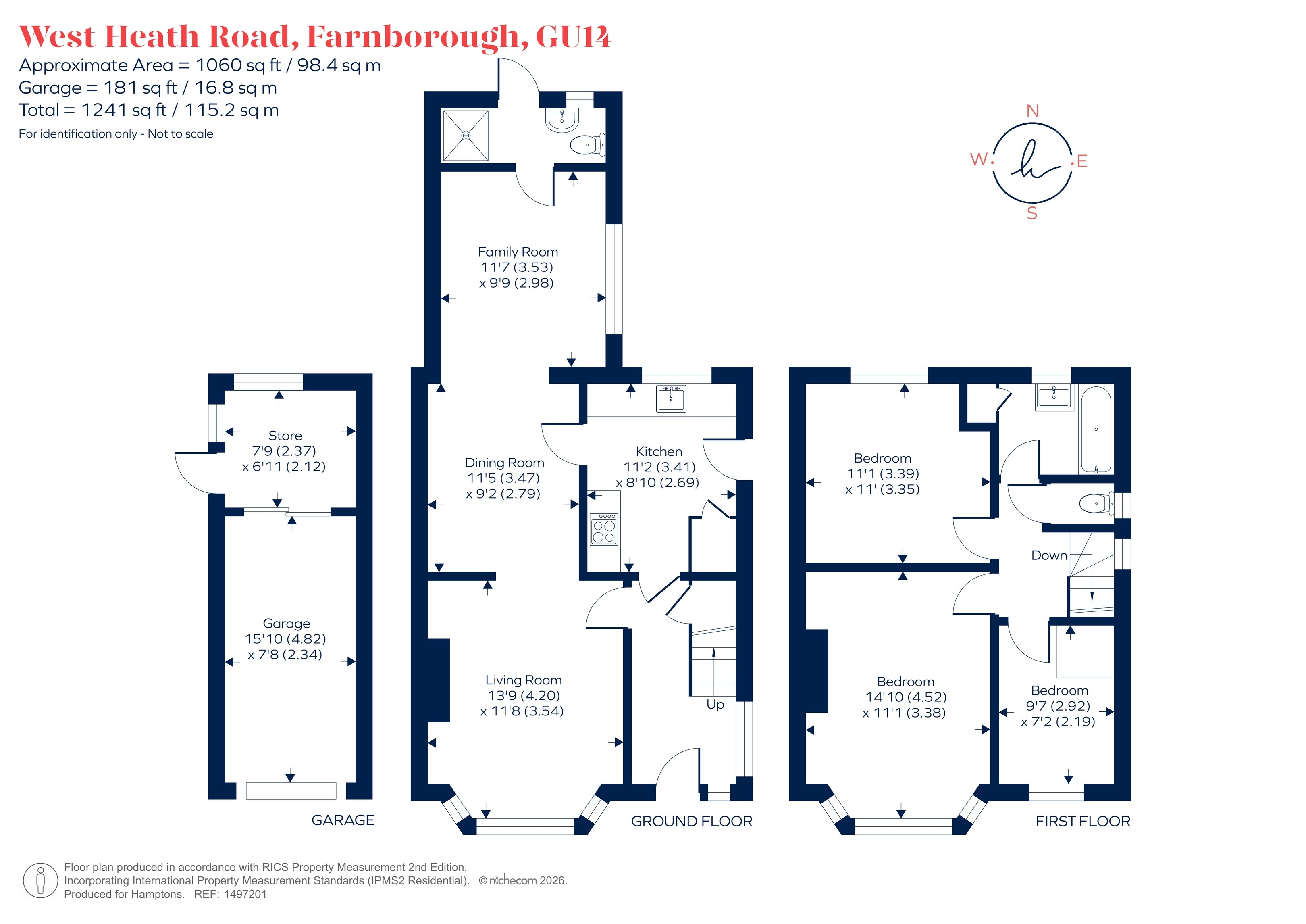41, West Heath Road, Farnborough floorplan