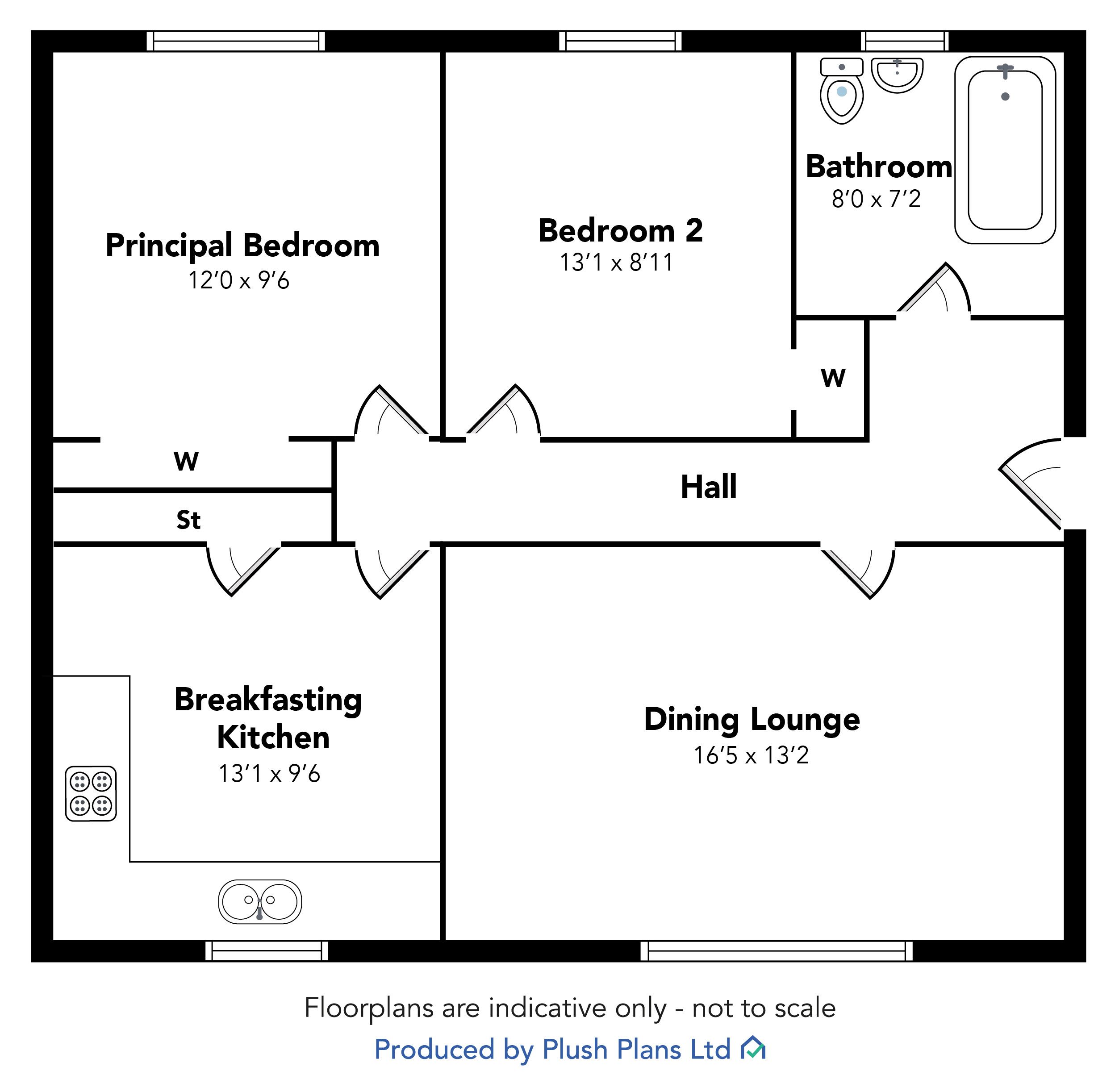 Flat 0/1, 94 Lounsdale Road, Paisley PA2, 2 bedroom flat for sale