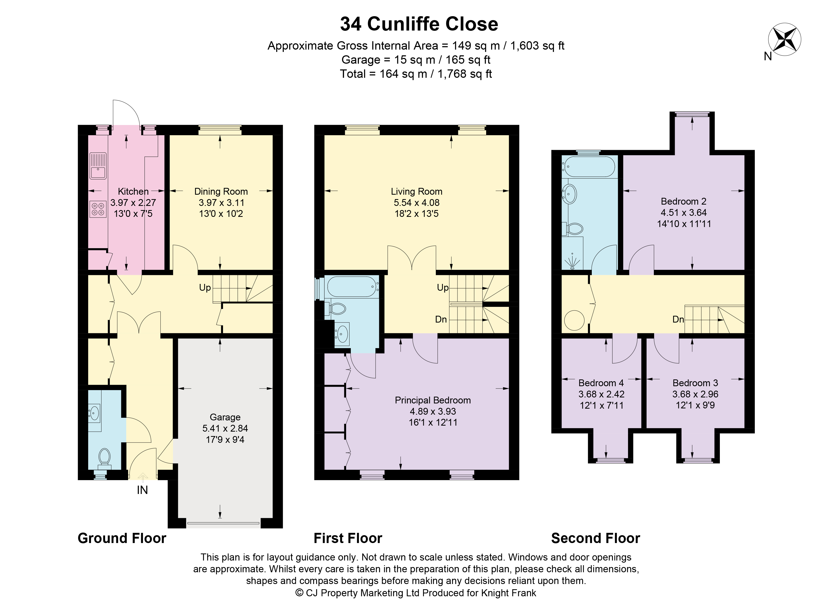 34, Cunliffe Close, Oxford floorplan