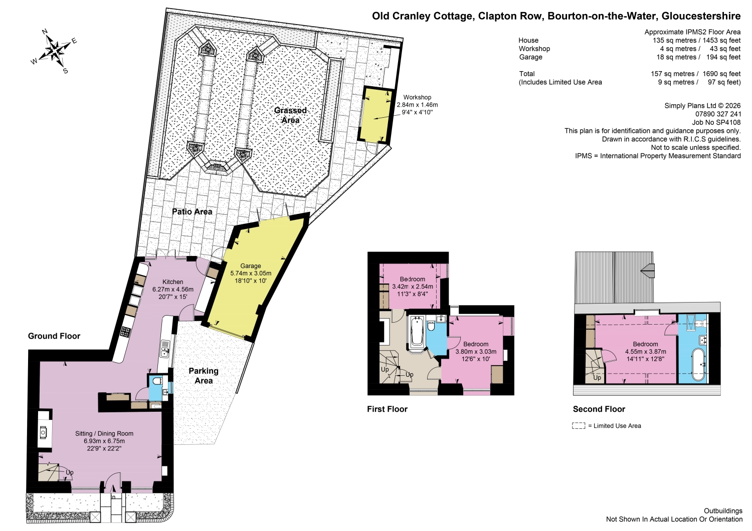 Old Cranley Cottage, Clapton Row, Bourton-on-the-Water floorplan