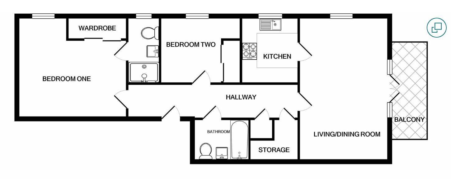 1 Endeavour Ct, 72 Preston Road, Weymouth floorplan