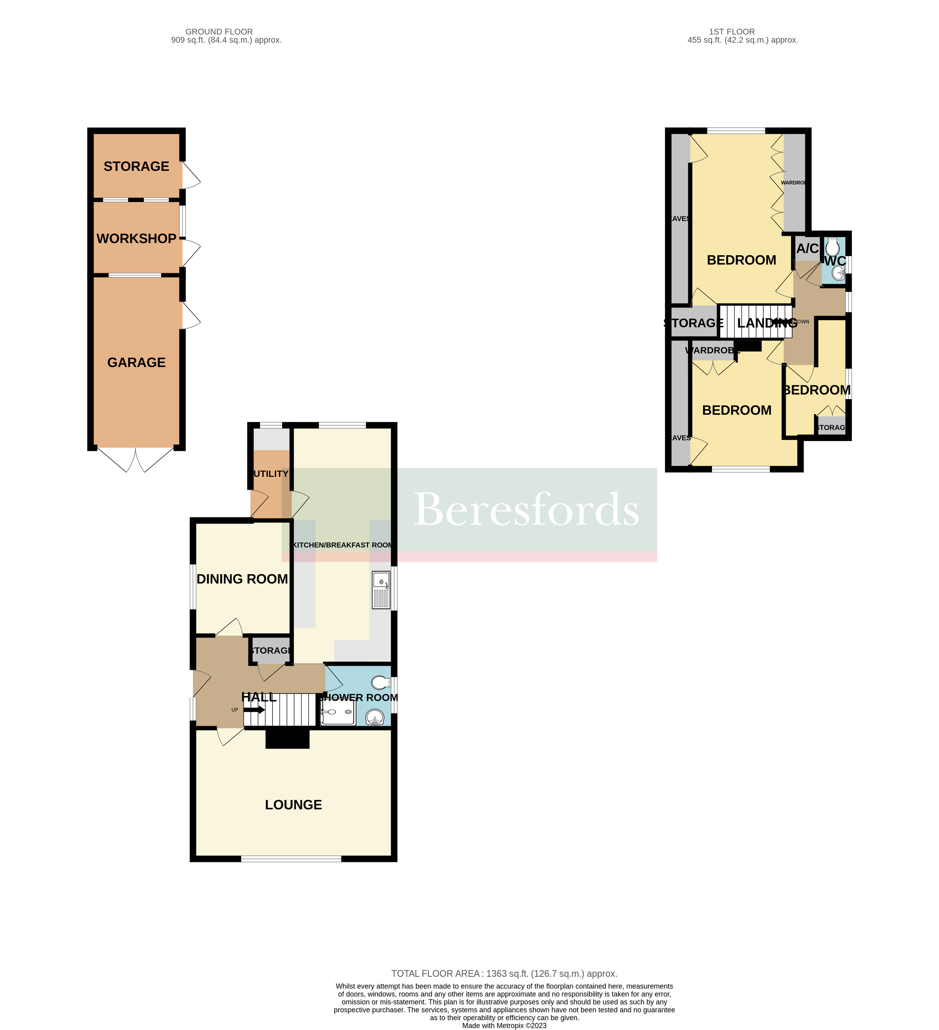 Springfields, Dunmow CM6, 3 bedroom bungalow for sale 65597346