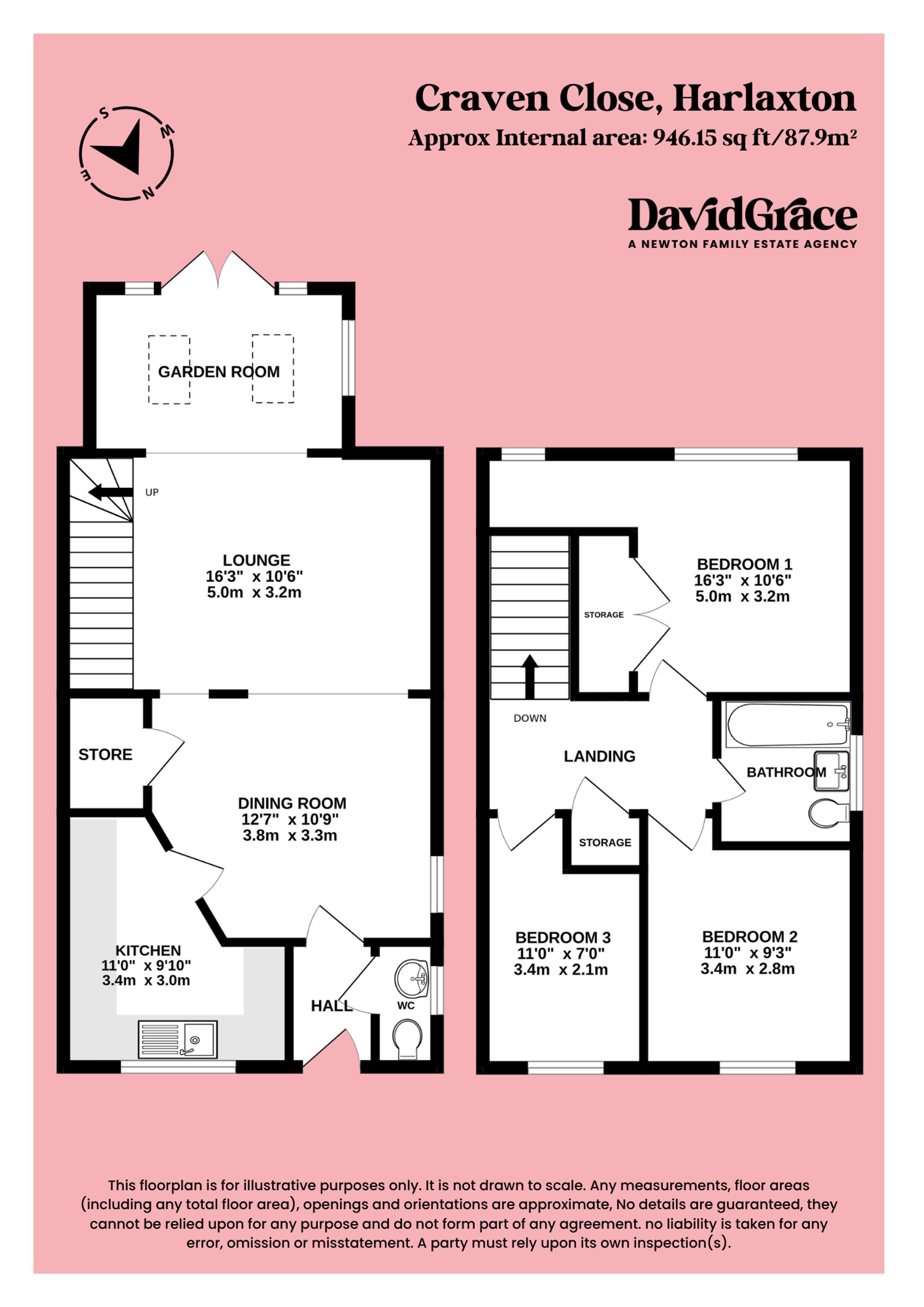 6 Craven Close, Grantham floorplan