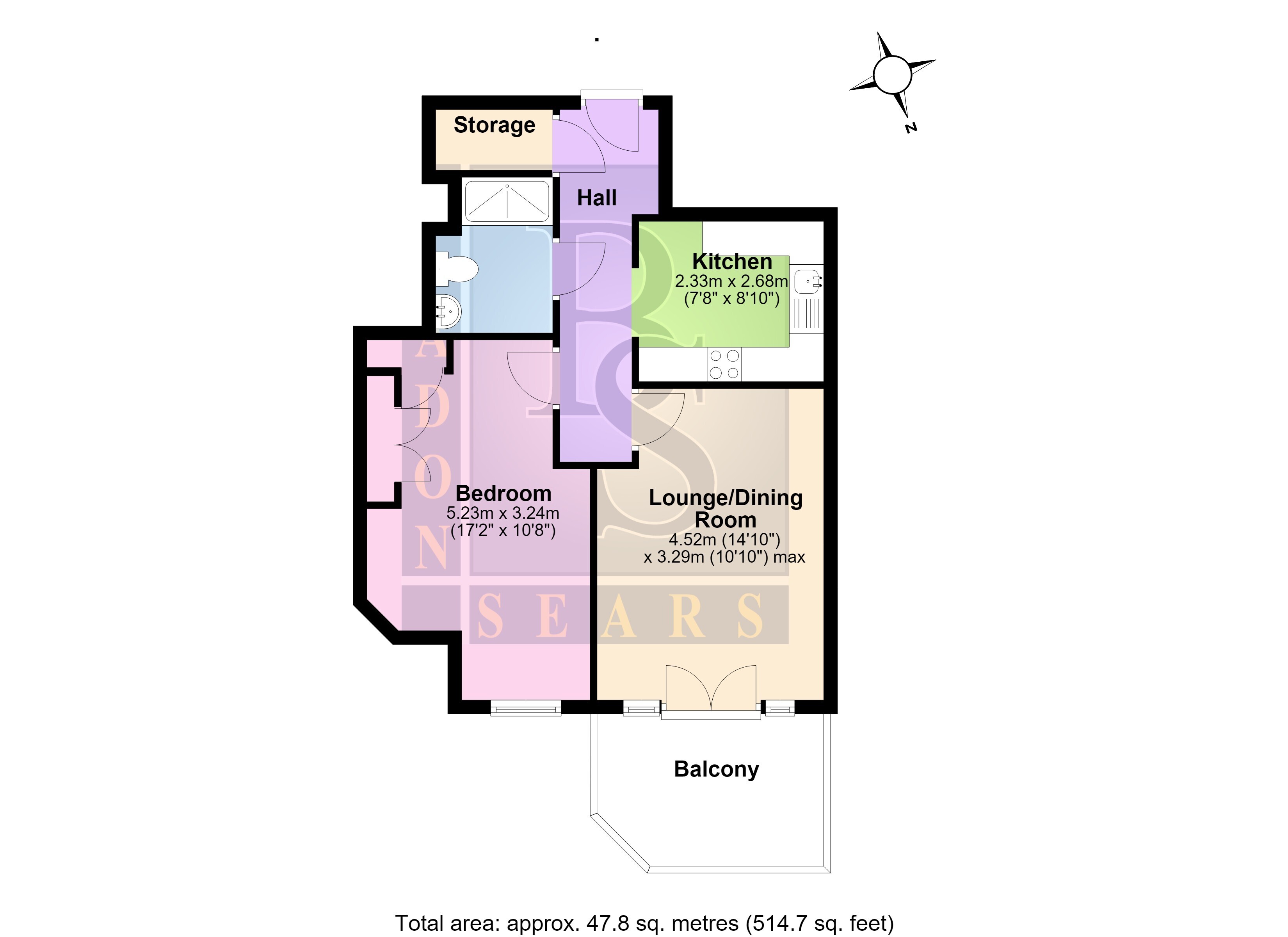 15, Eaton Court, 126 Edgware Way, Edgware floorplan