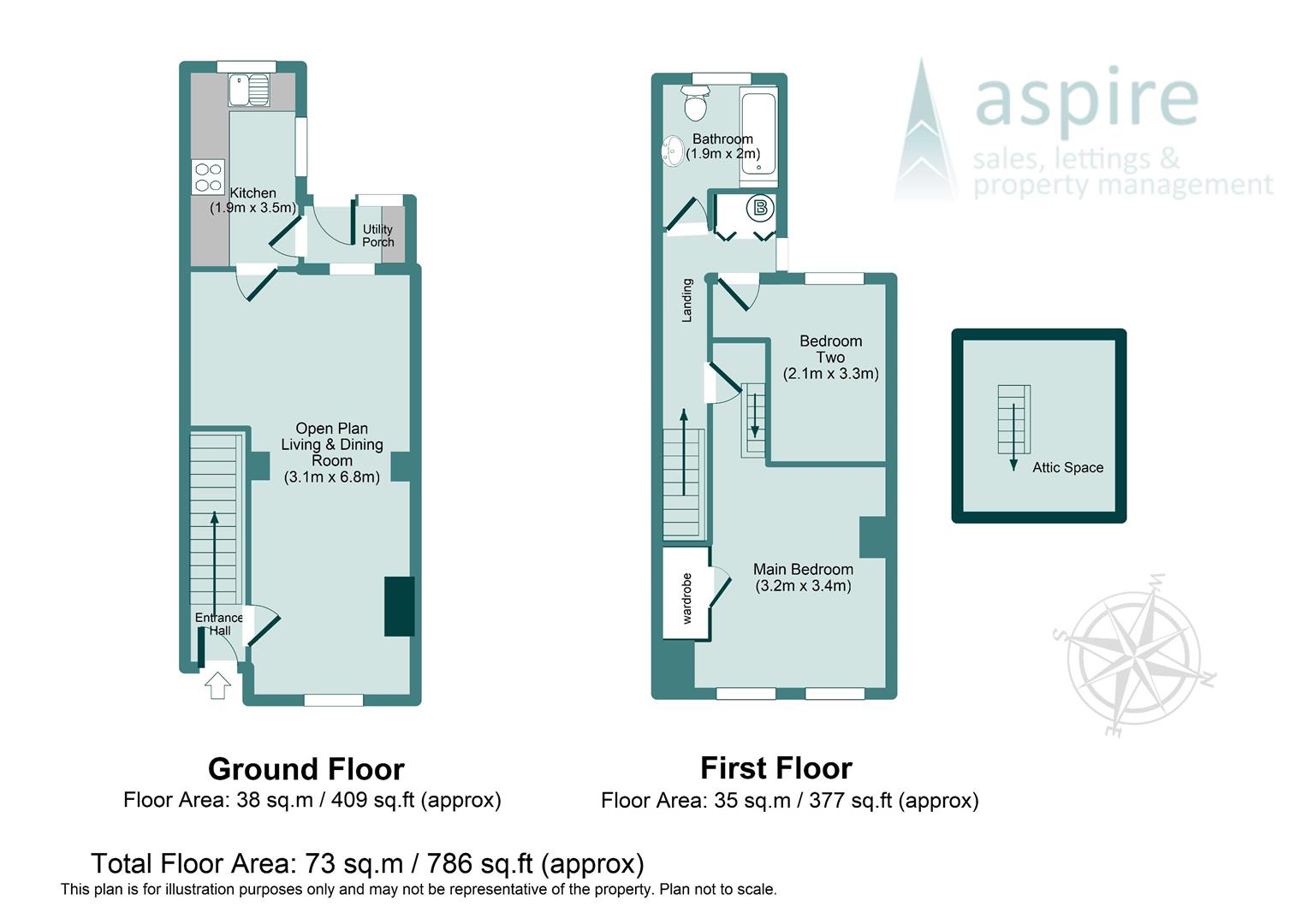 Gordon Road, Oundle, Peterborough PE8, 2 bedroom terraced house for