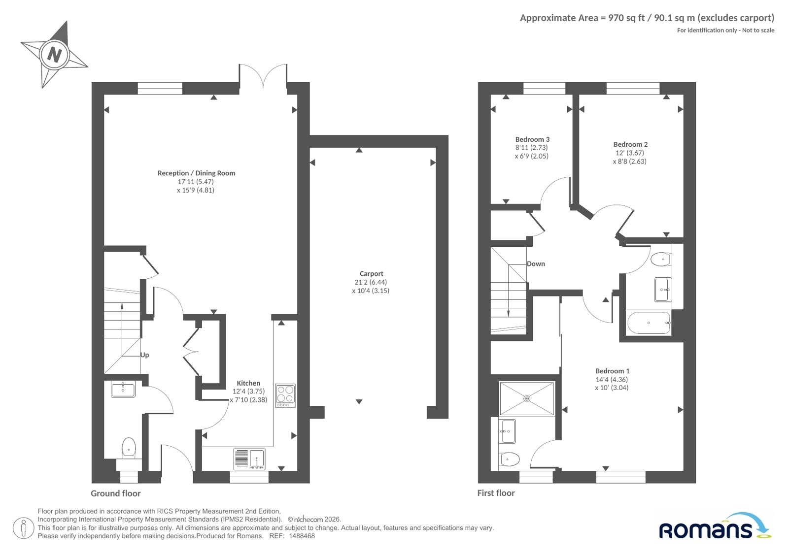 21, Woodward Lane, Bracknell floorplan
