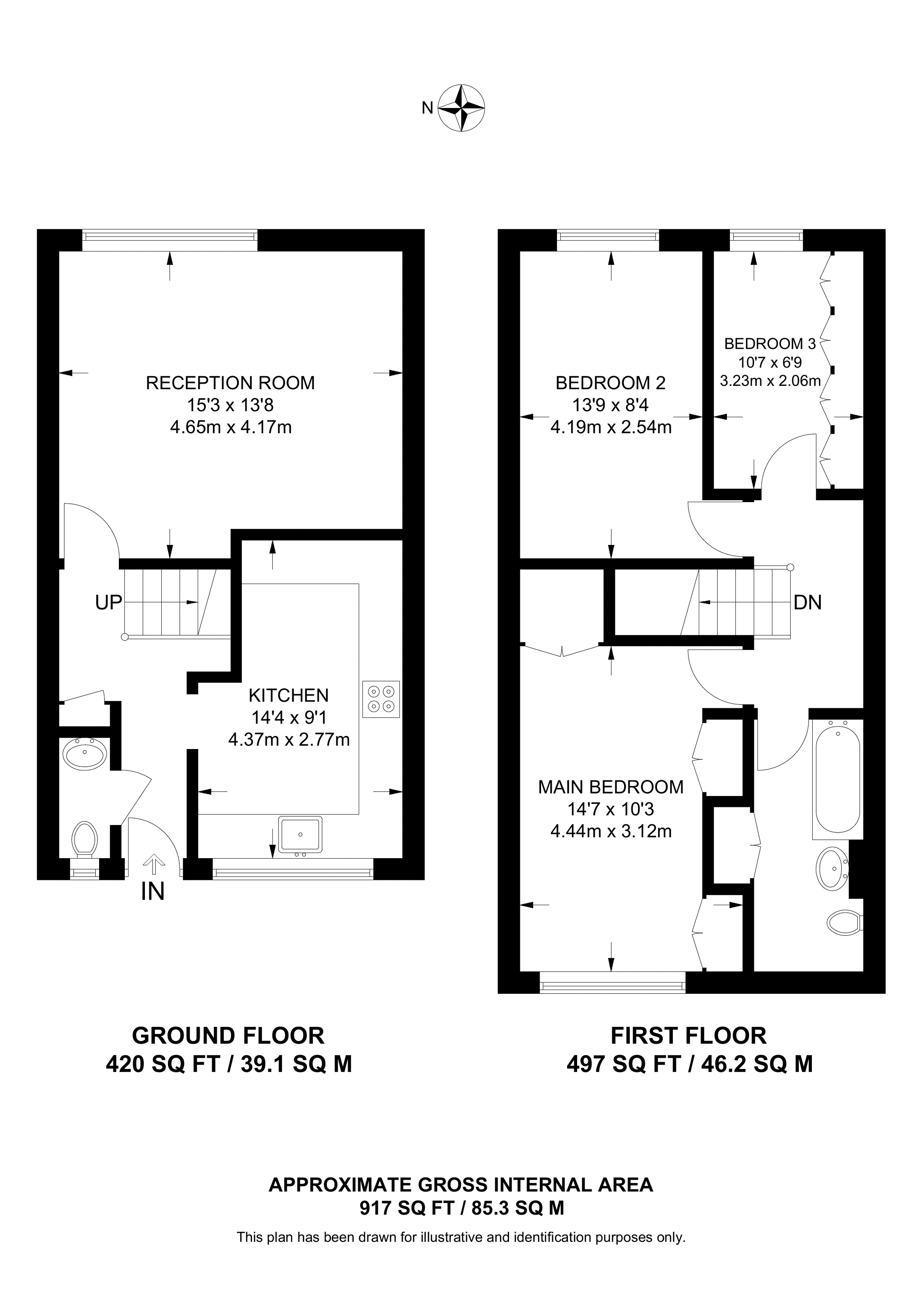 Woking Close, Putney floorplan
