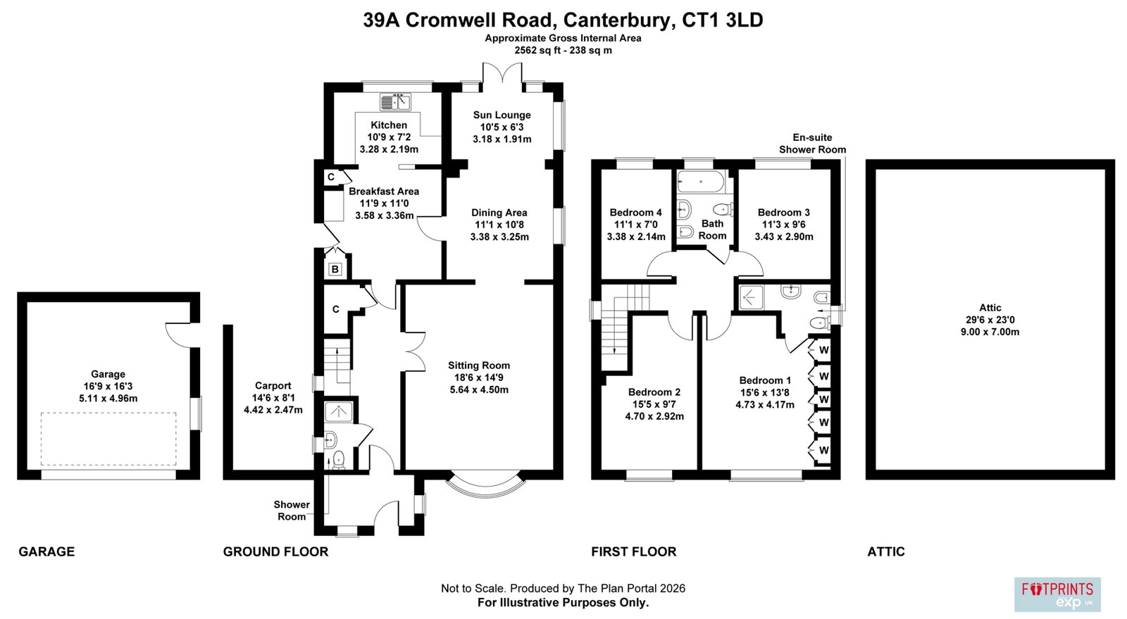 39a, Cromwell Road, Canterbury floorplan