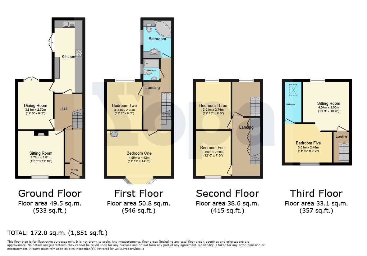6, Chamberlaine Road, Weymouth floorplan