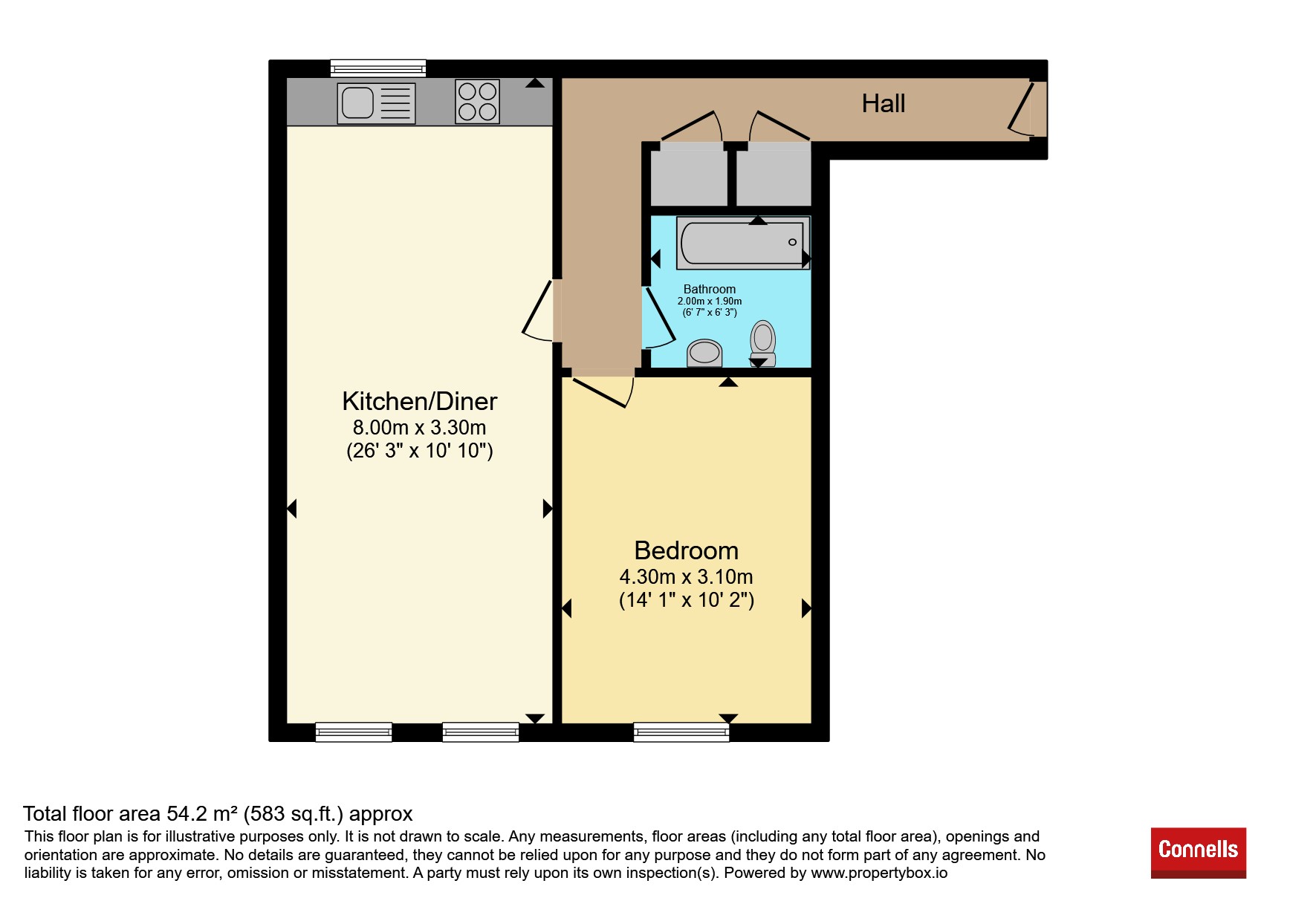 Flat 6, Rycote Place, 38, Cambridge Street, Aylesbury floorplan