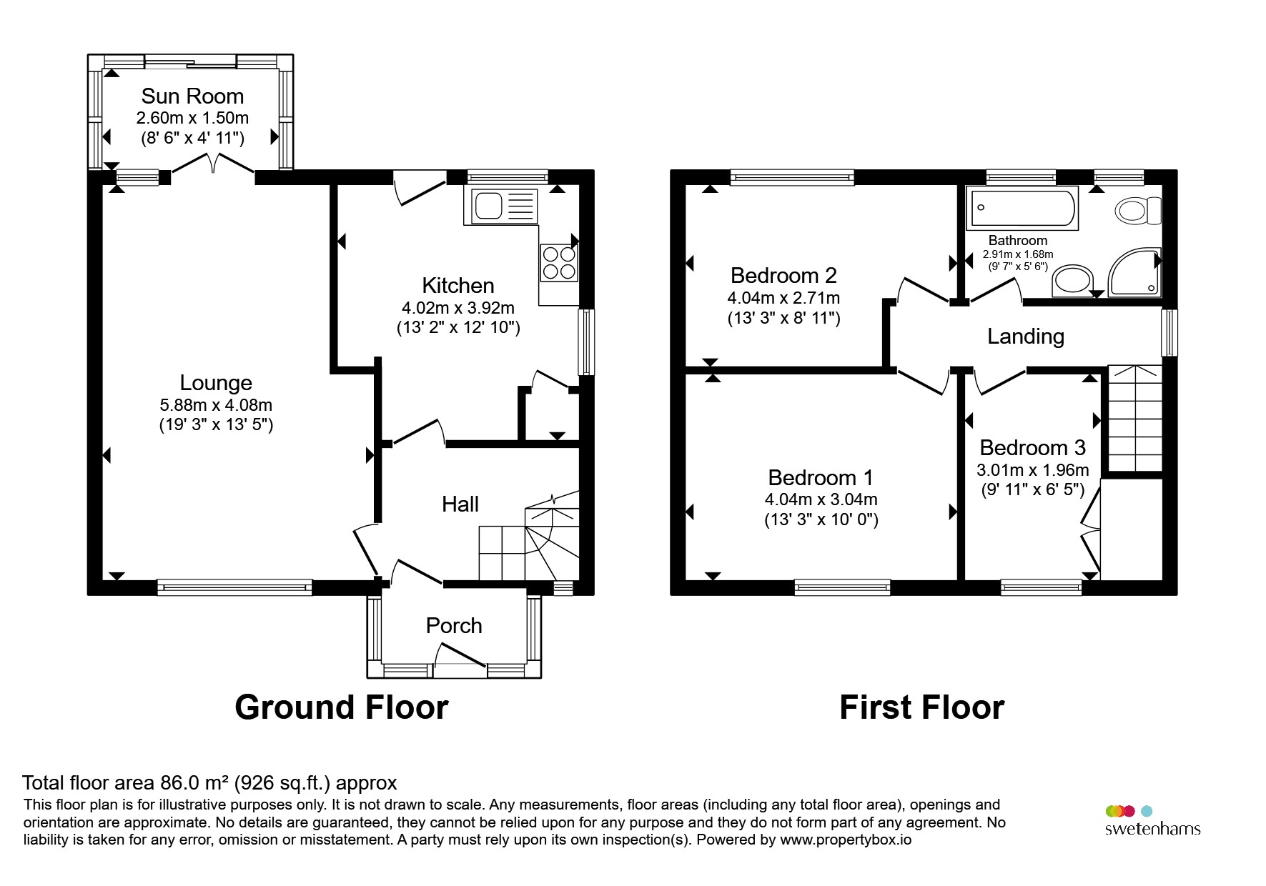 34, Old Hall Road, Northwich floorplan