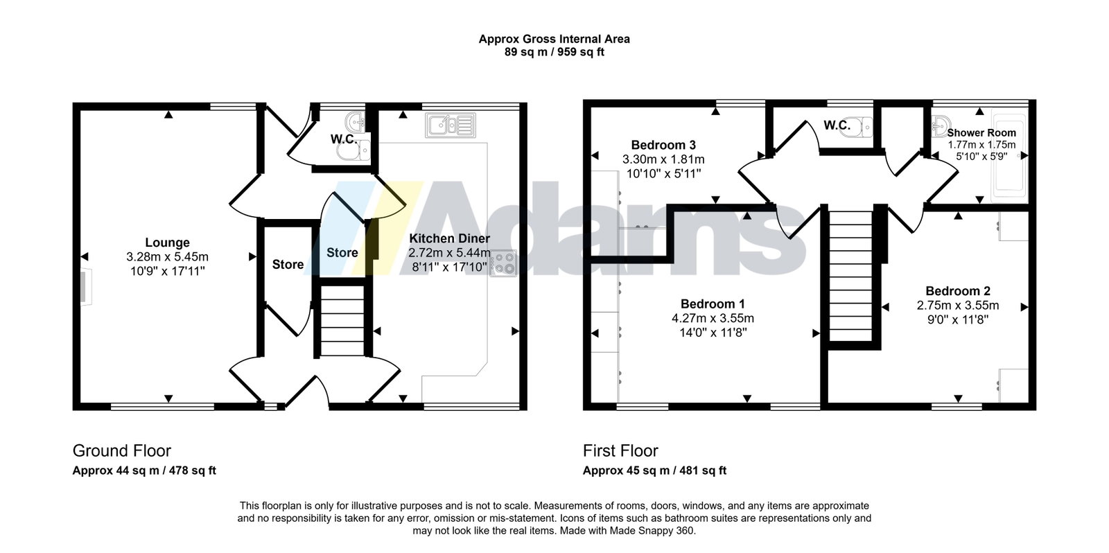 3, Fernhurst, Runcorn floorplan