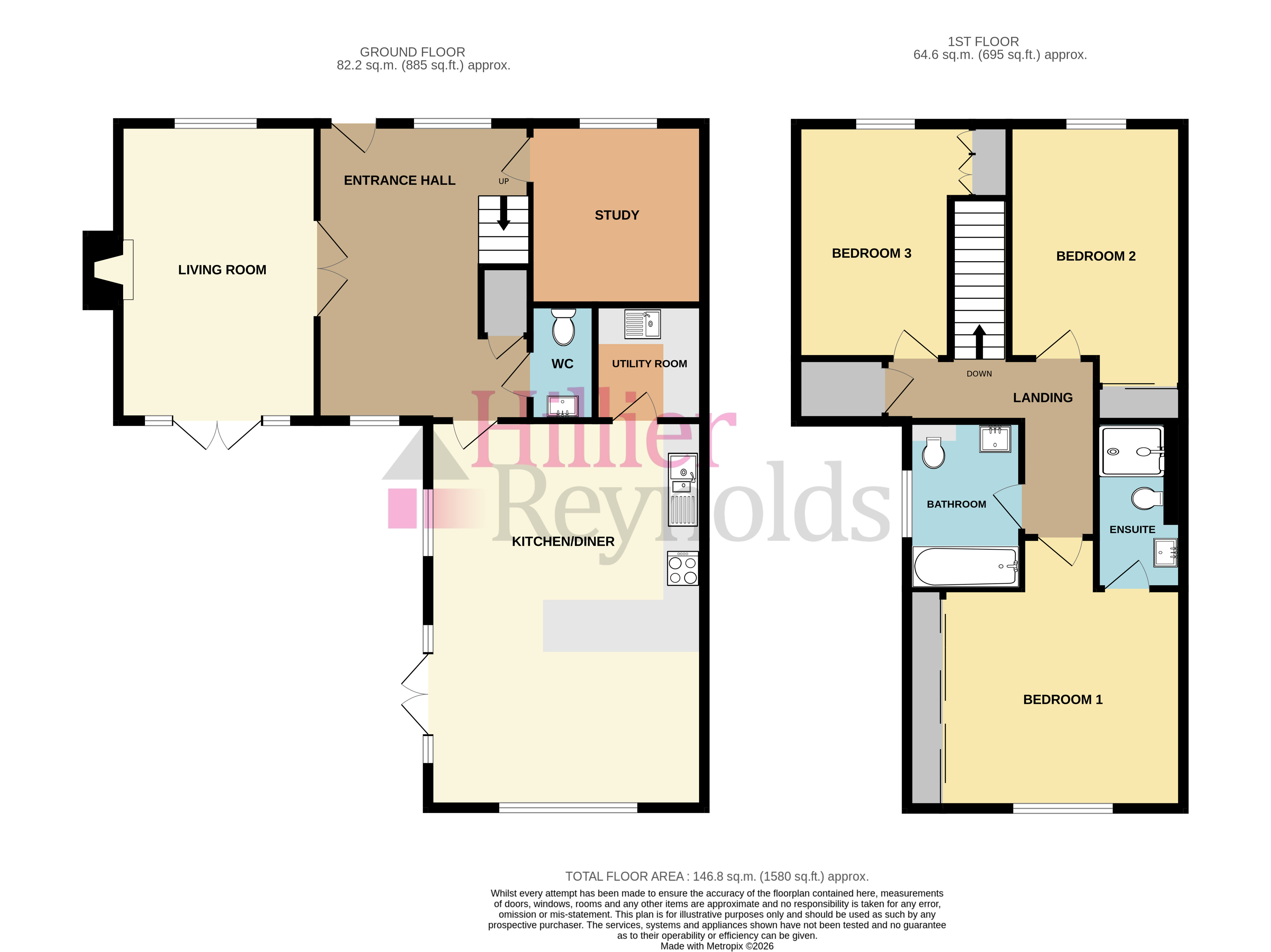 Chequers Cottage, Basted Lane, Crouch floorplan