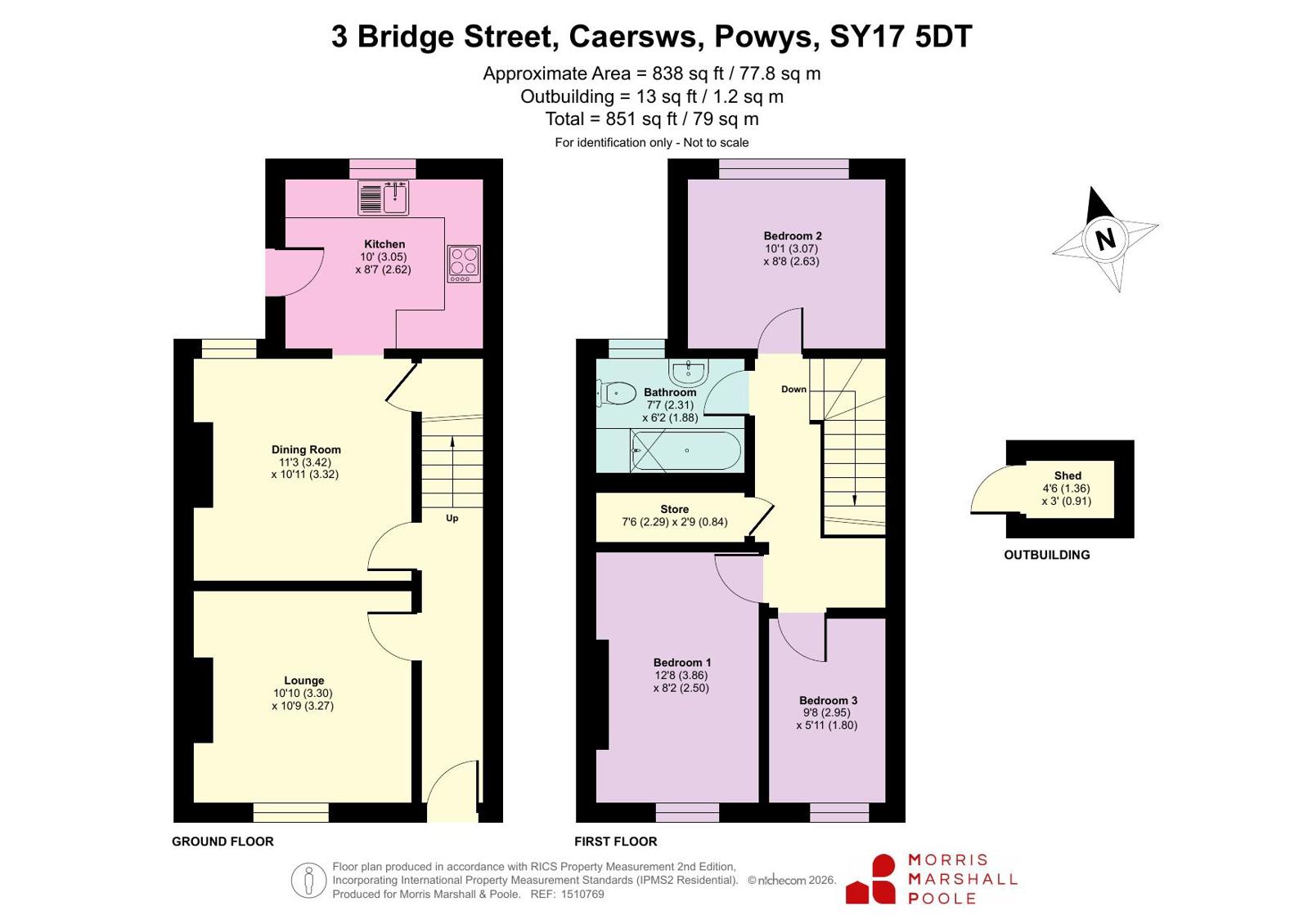 3, Bridge Street, Powys floorplan