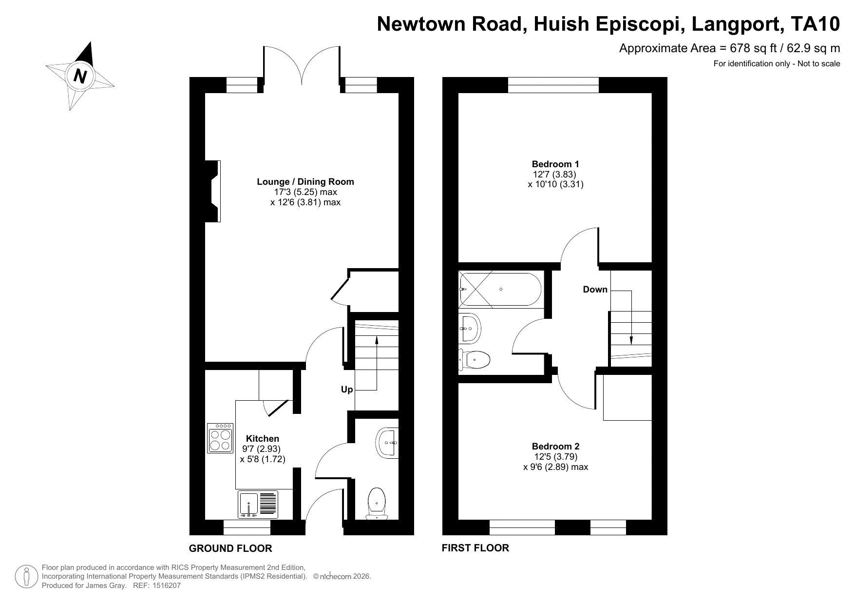 6 Broadmeads, Newtown Road, Langport floorplan