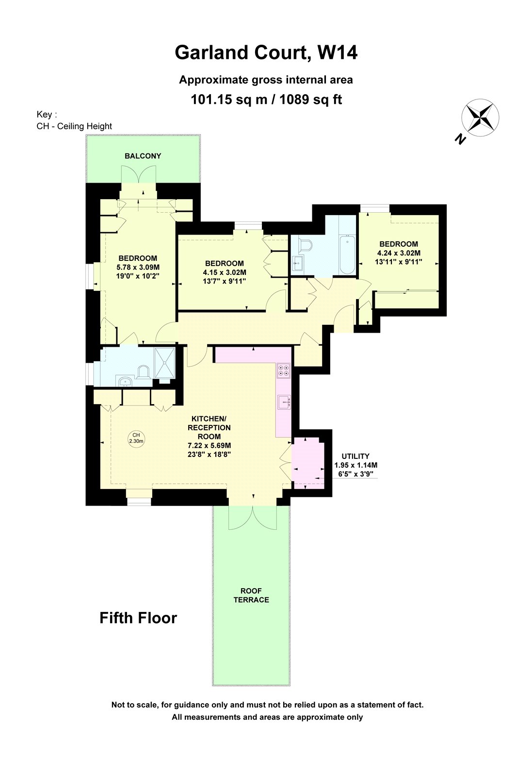 23 Garland Court, Lisgar Terrace, London floorplan