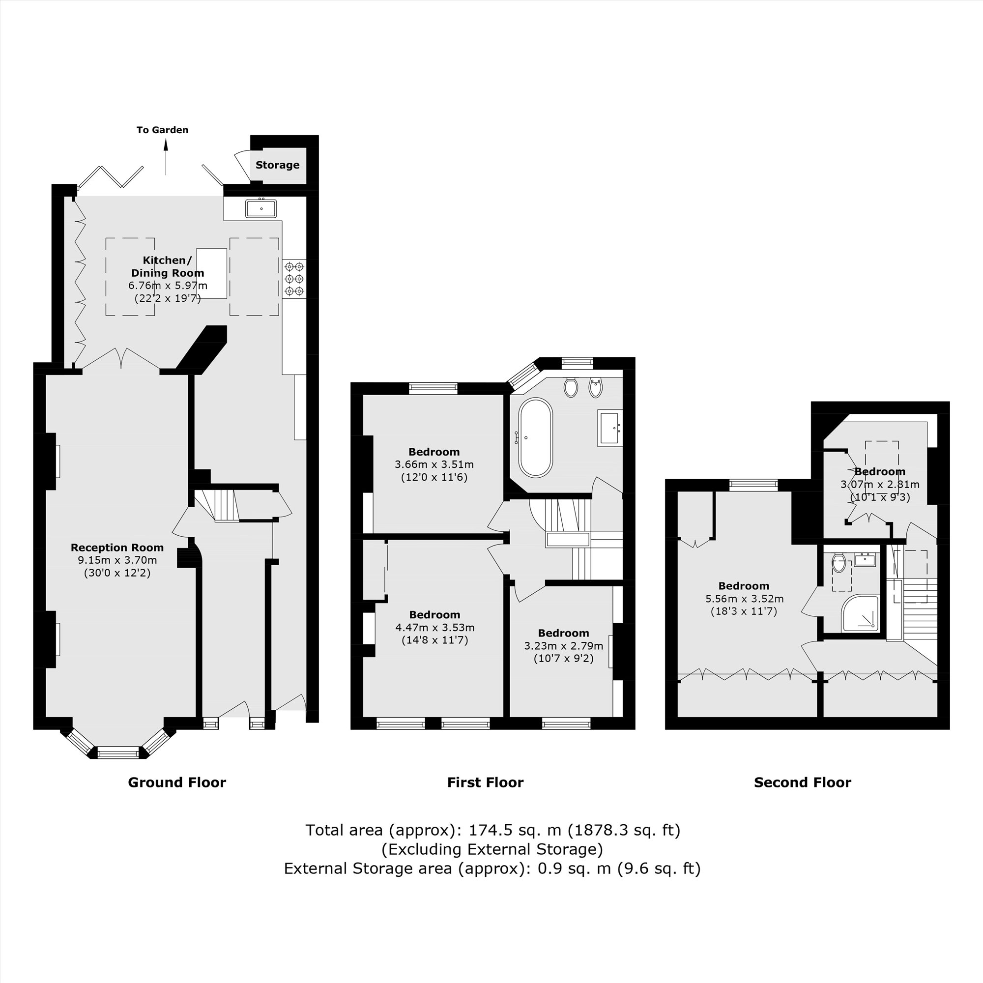 22, Haycroft Road, London floorplan