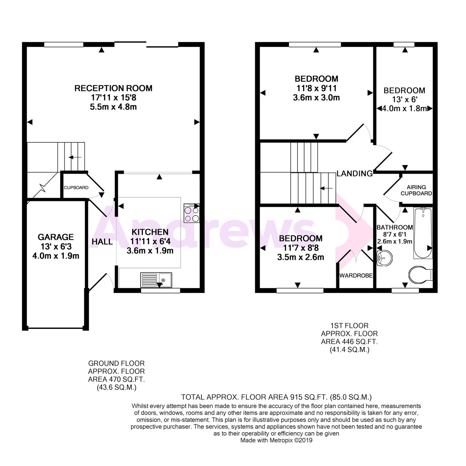 3, Claremont Close, Kent floorplan