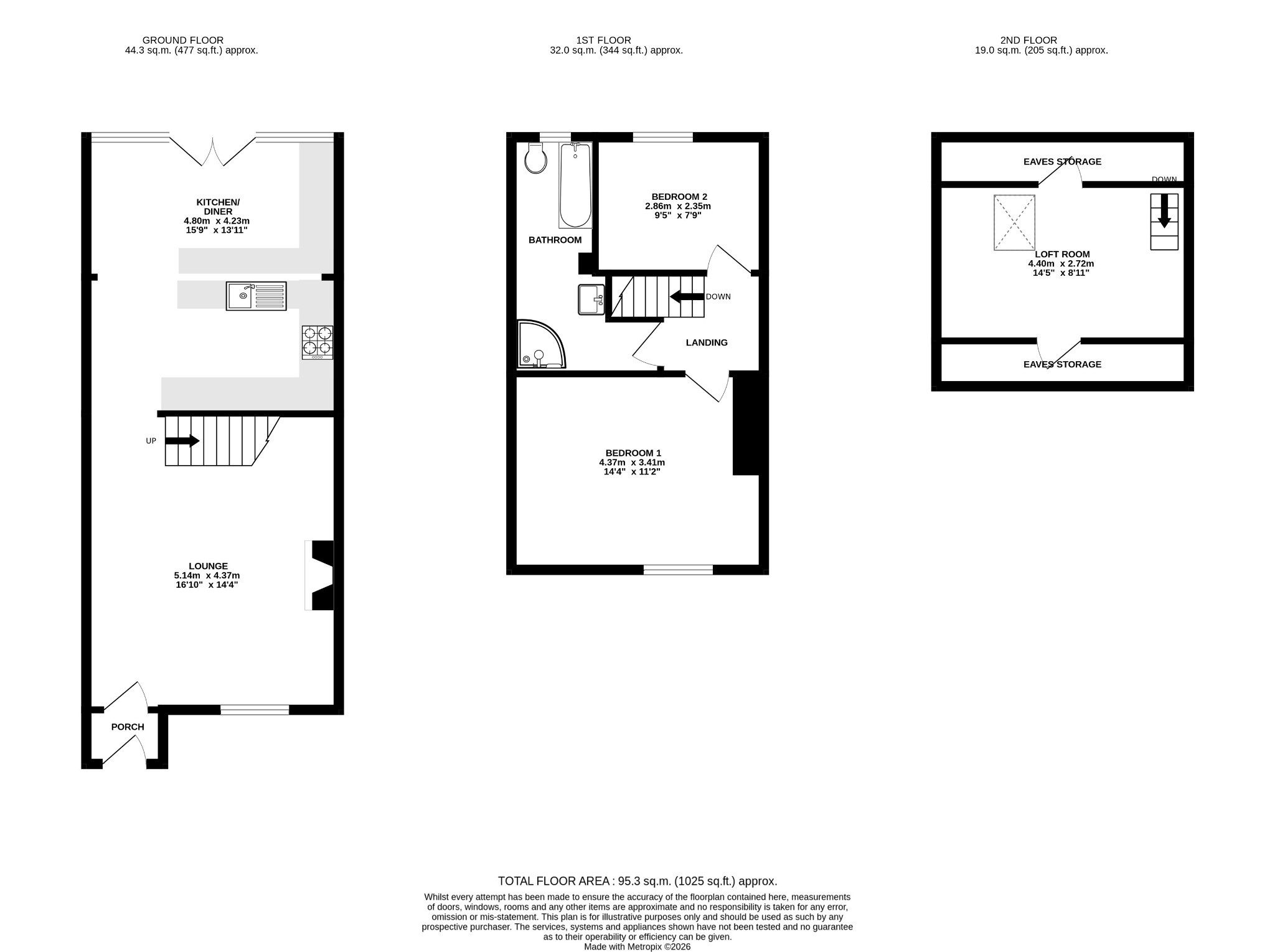 29 Higher Shady Lane, Bromley Cross, Lancashire floorplan