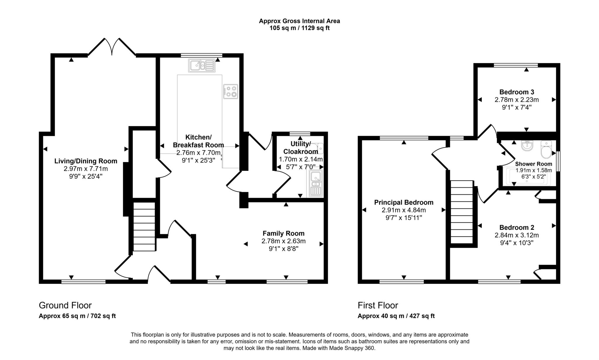 7, Queensmead, Tewkesbury floorplan