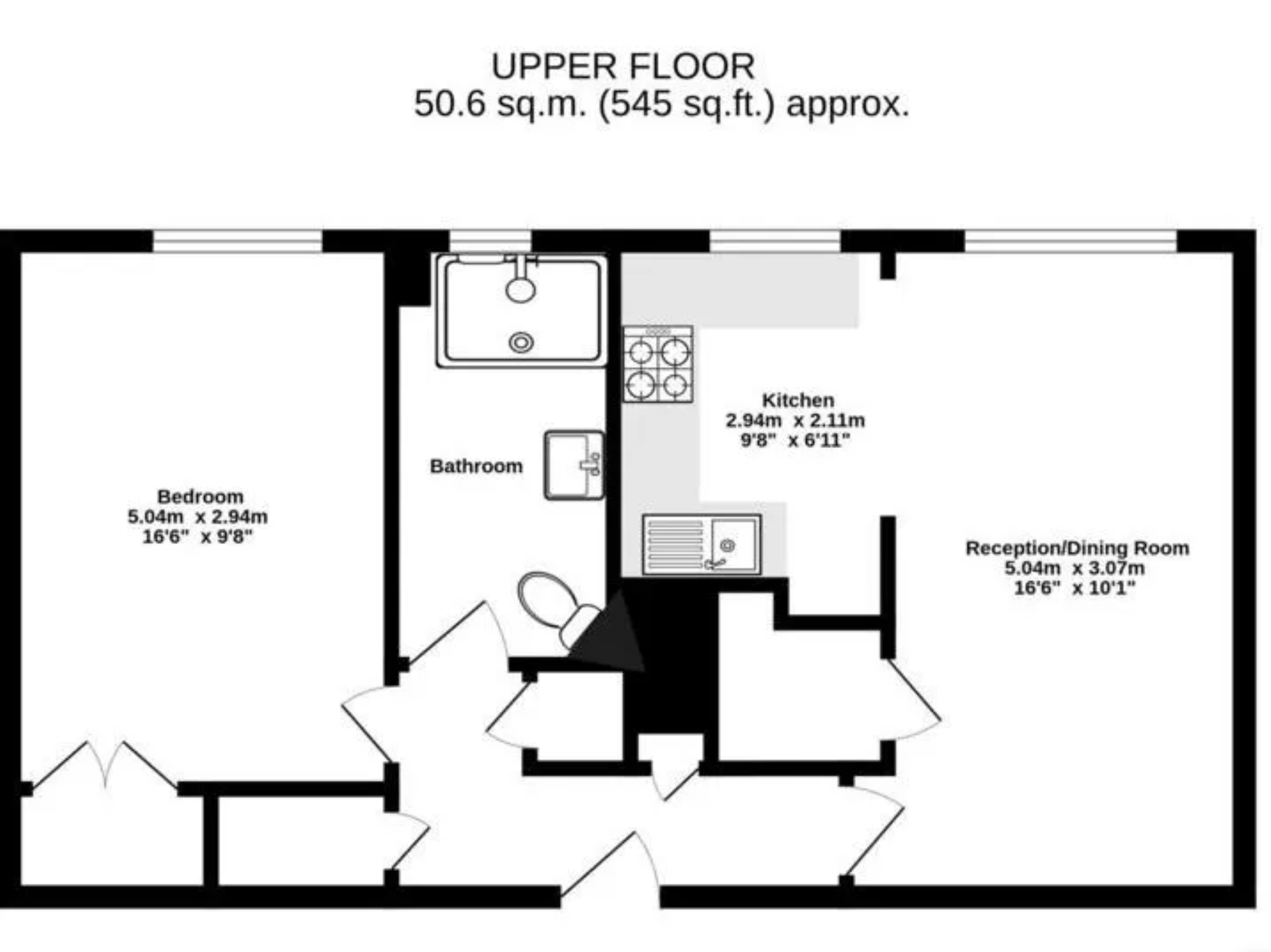 Flat 40, De Beauvoir Estate, London floorplan