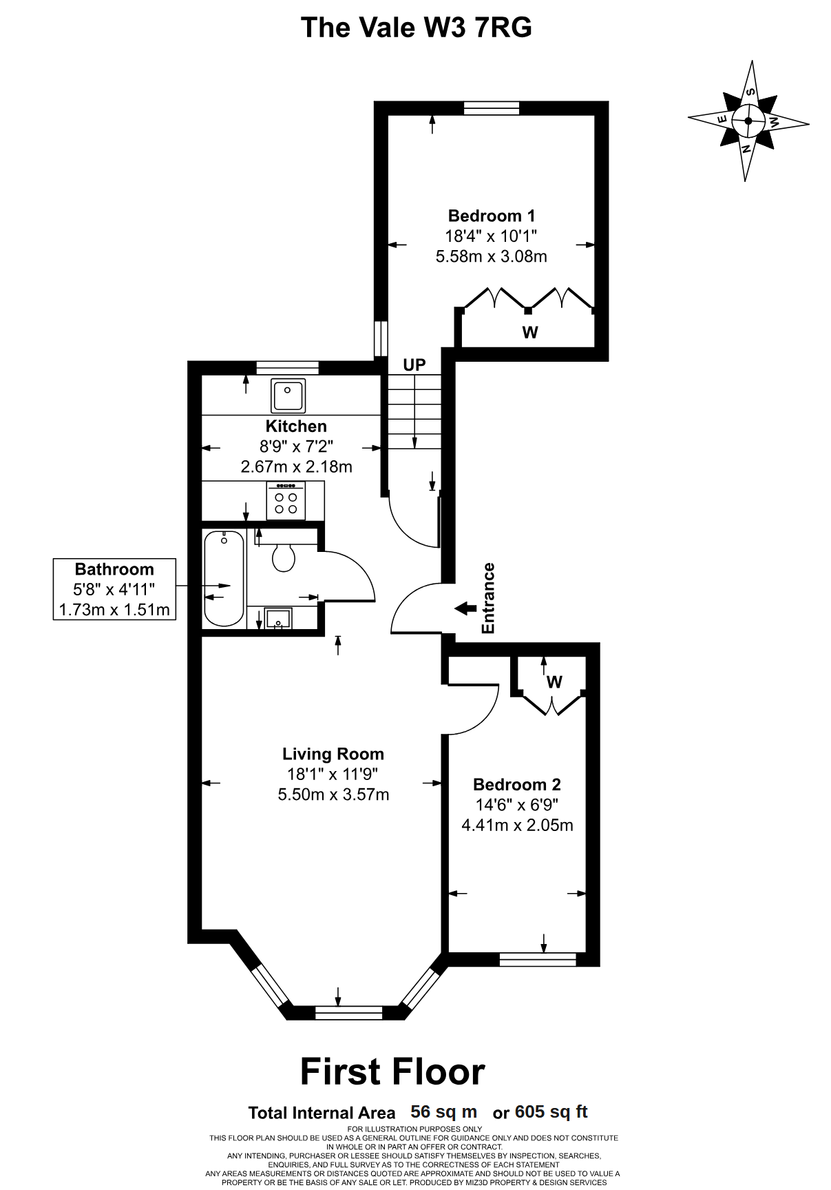 79 The Vale Flat B, London floorplan