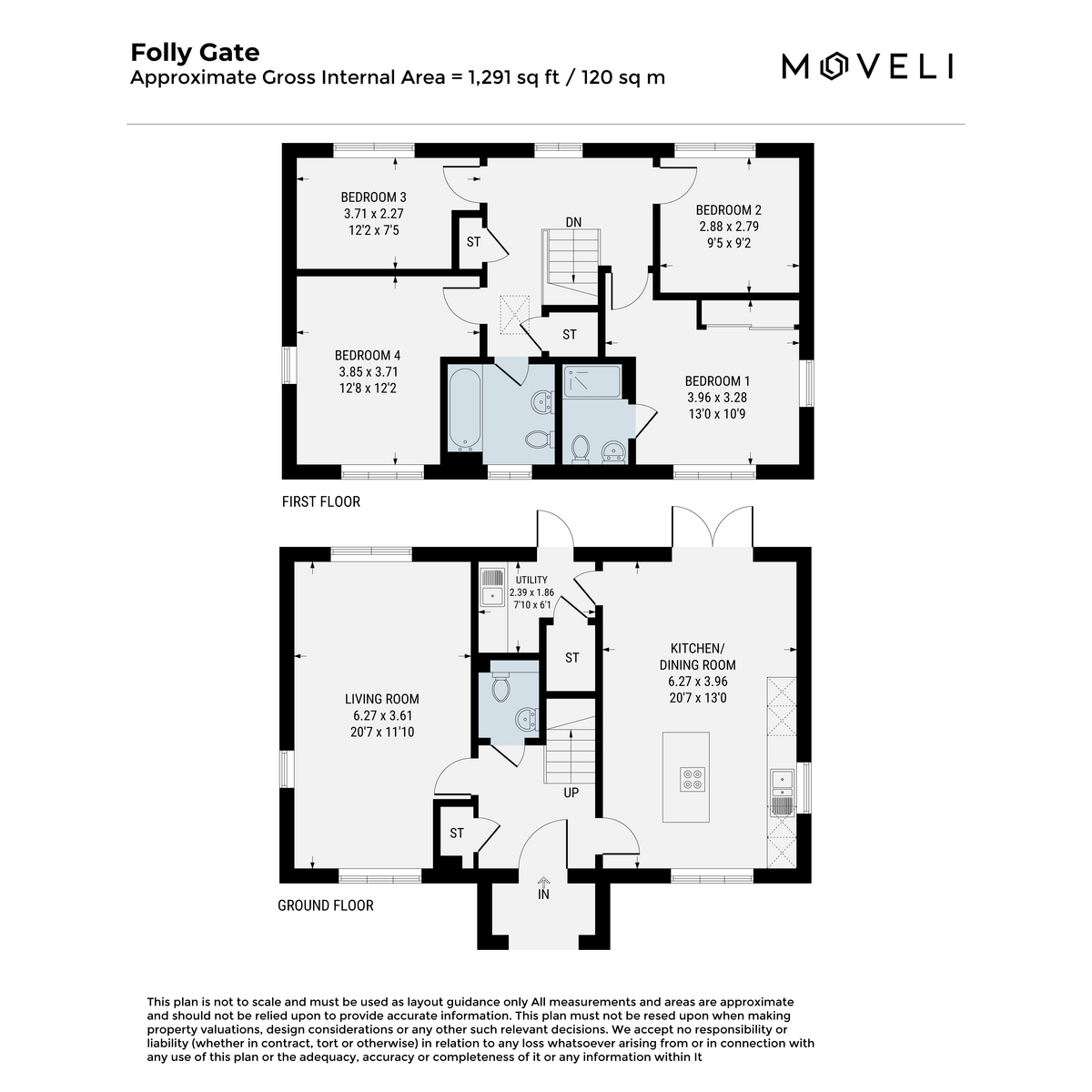 Flat Plot 1, Folly Gate, Belfield Developments, Muxy Lane, Okehampton floorplan
