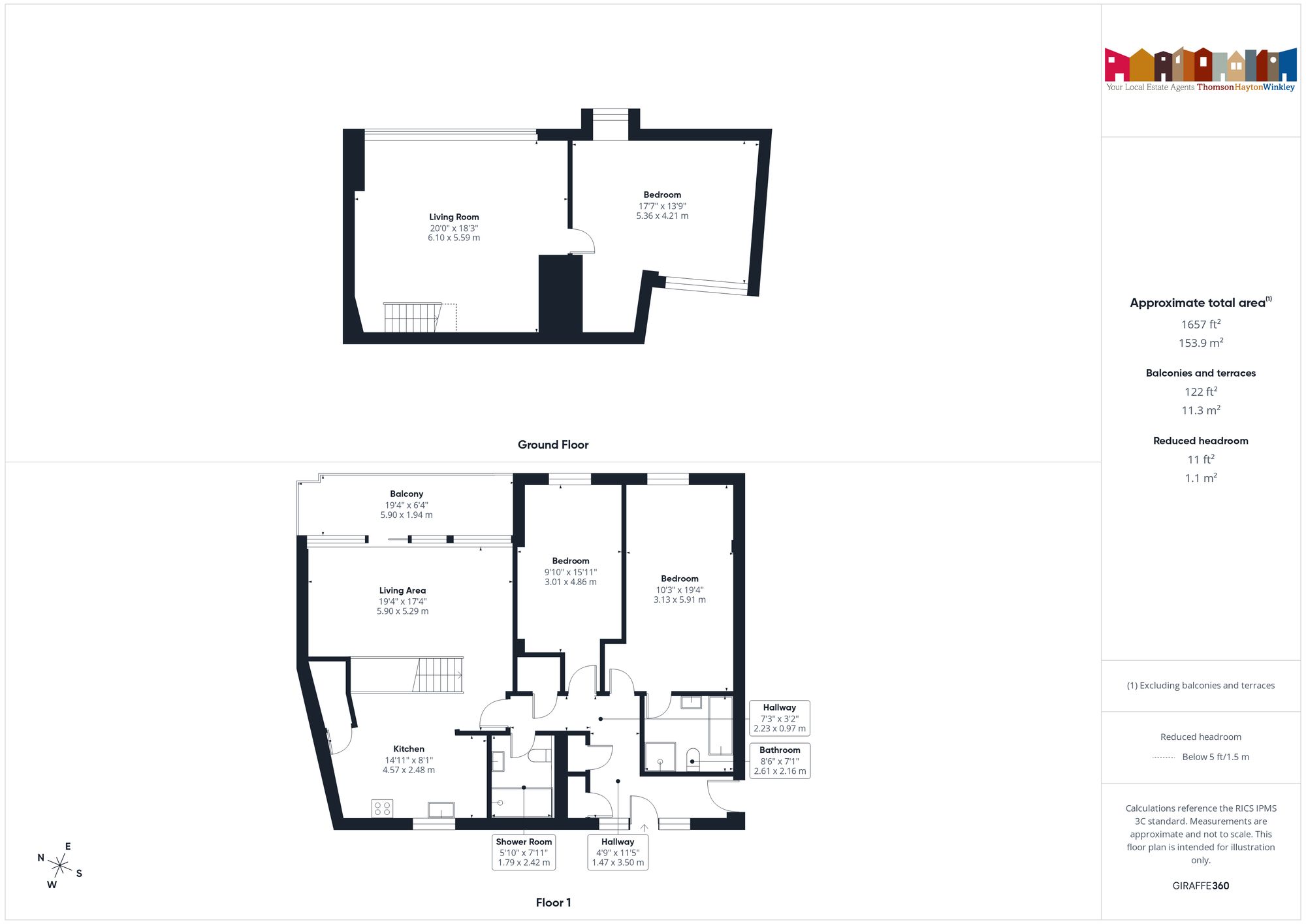 Flat 1, Capplebarrow, Kendal floorplan