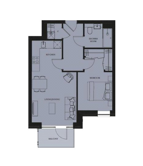 Flat 34,, Fairbank House,13 Beaufort Square, London floorplan