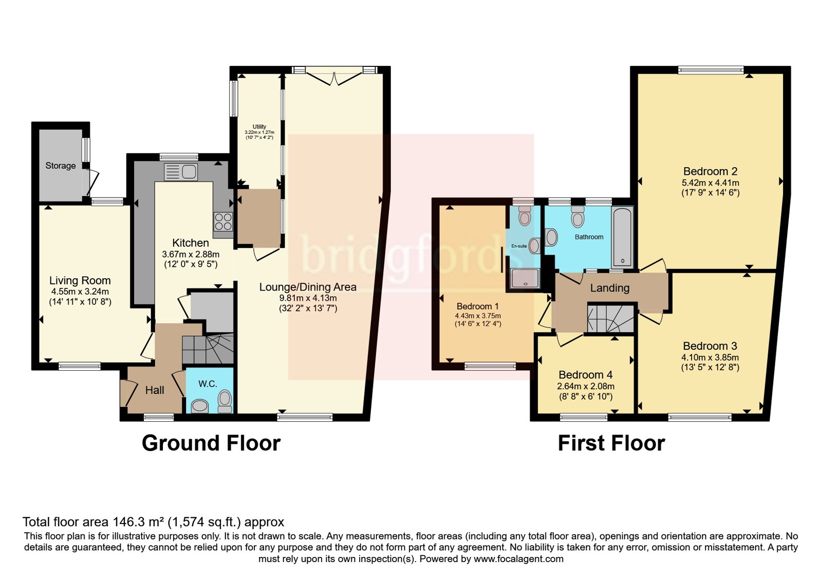 146, Thornes Lane, West Yorkshire floorplan