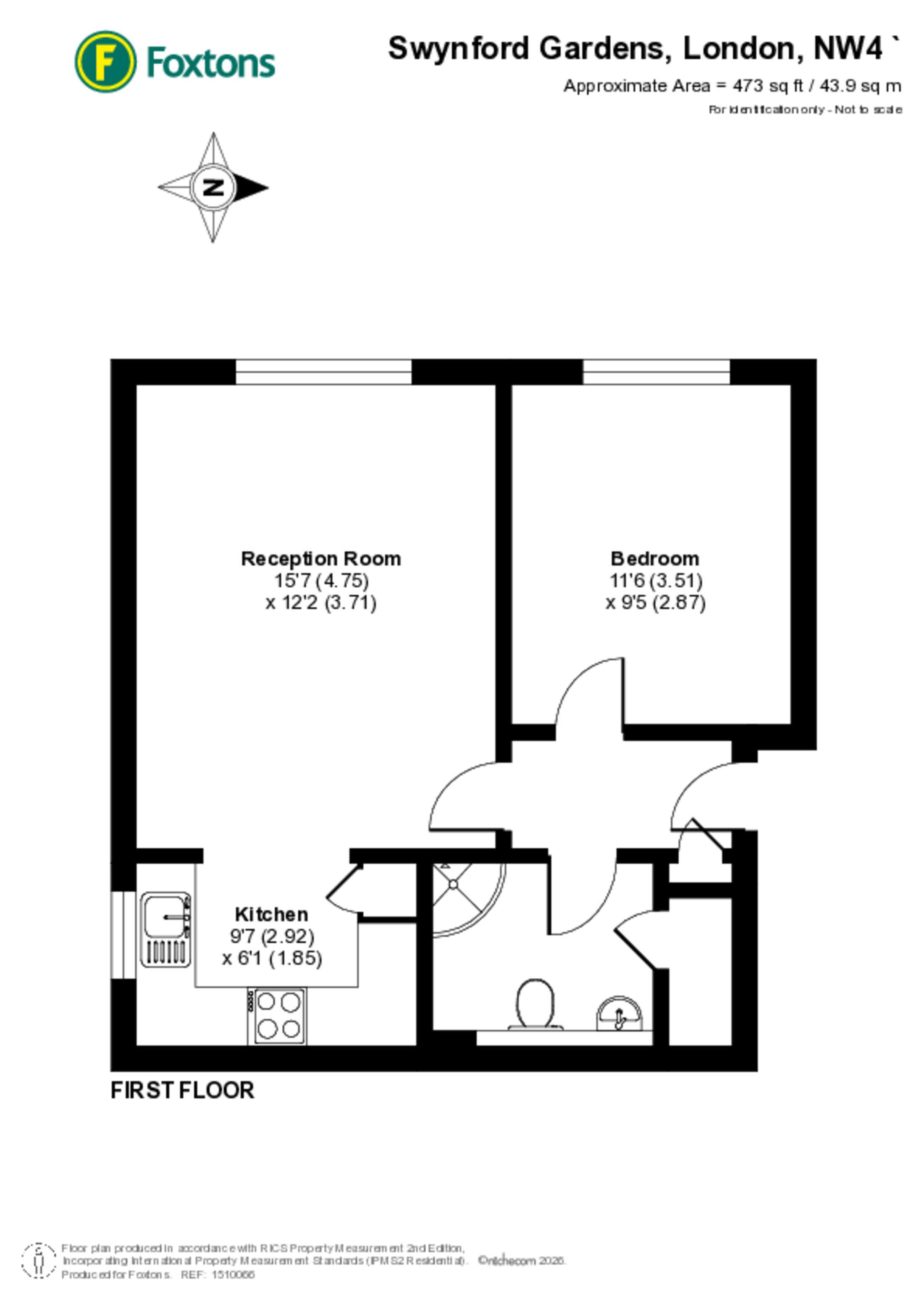 Swynford Gardens, Hendon floorplan