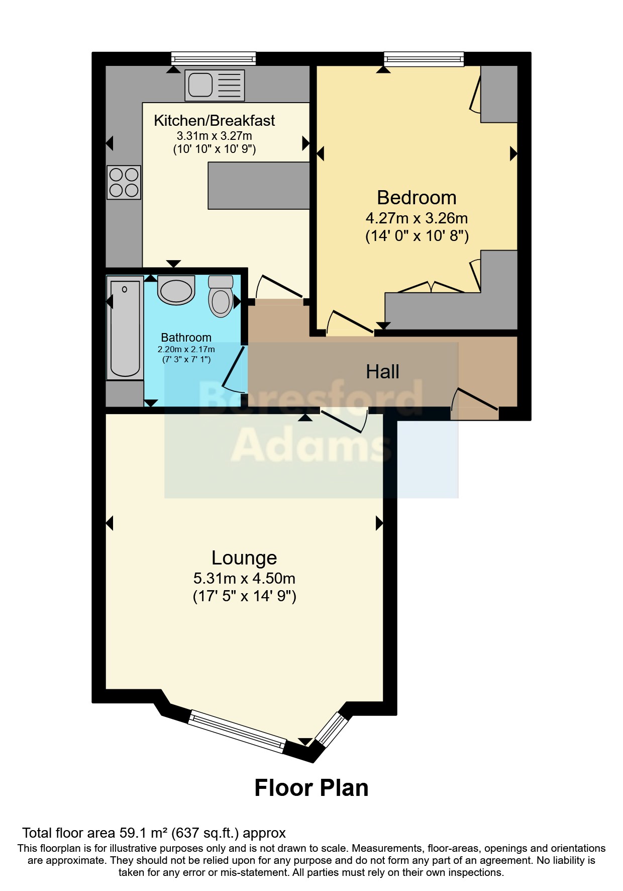 2, Riverside Court, Conwy floorplan