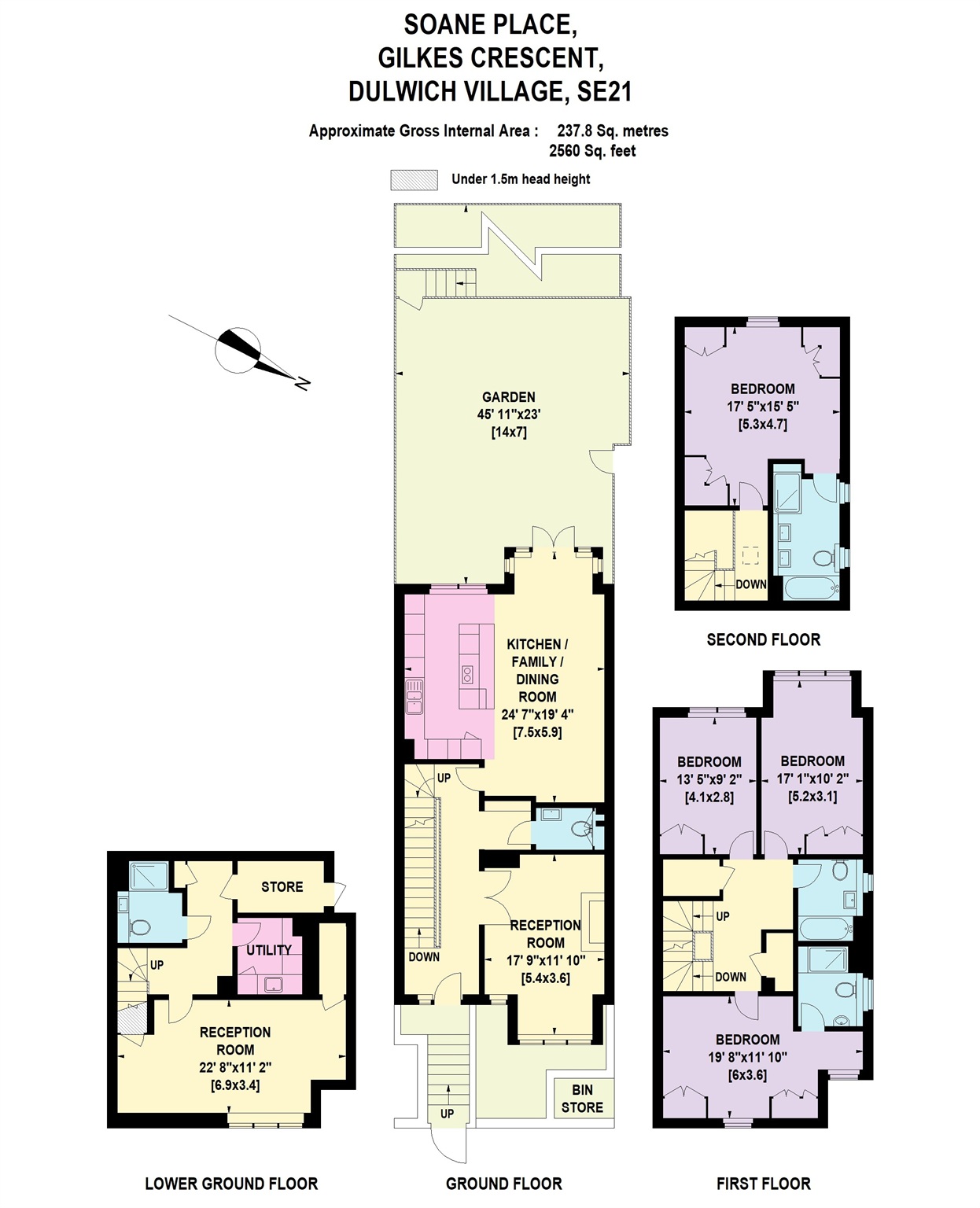 Plot 10, Soane Place, Gilkes Crescent, London floorplan