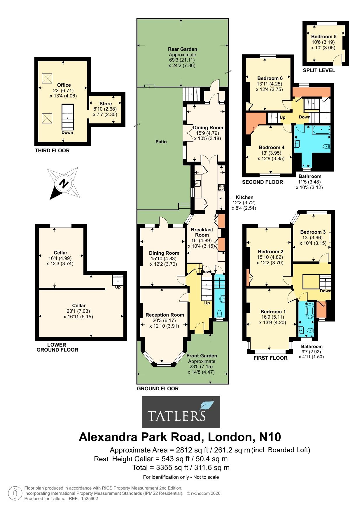 44, Alexandra Park Road, London floorplan