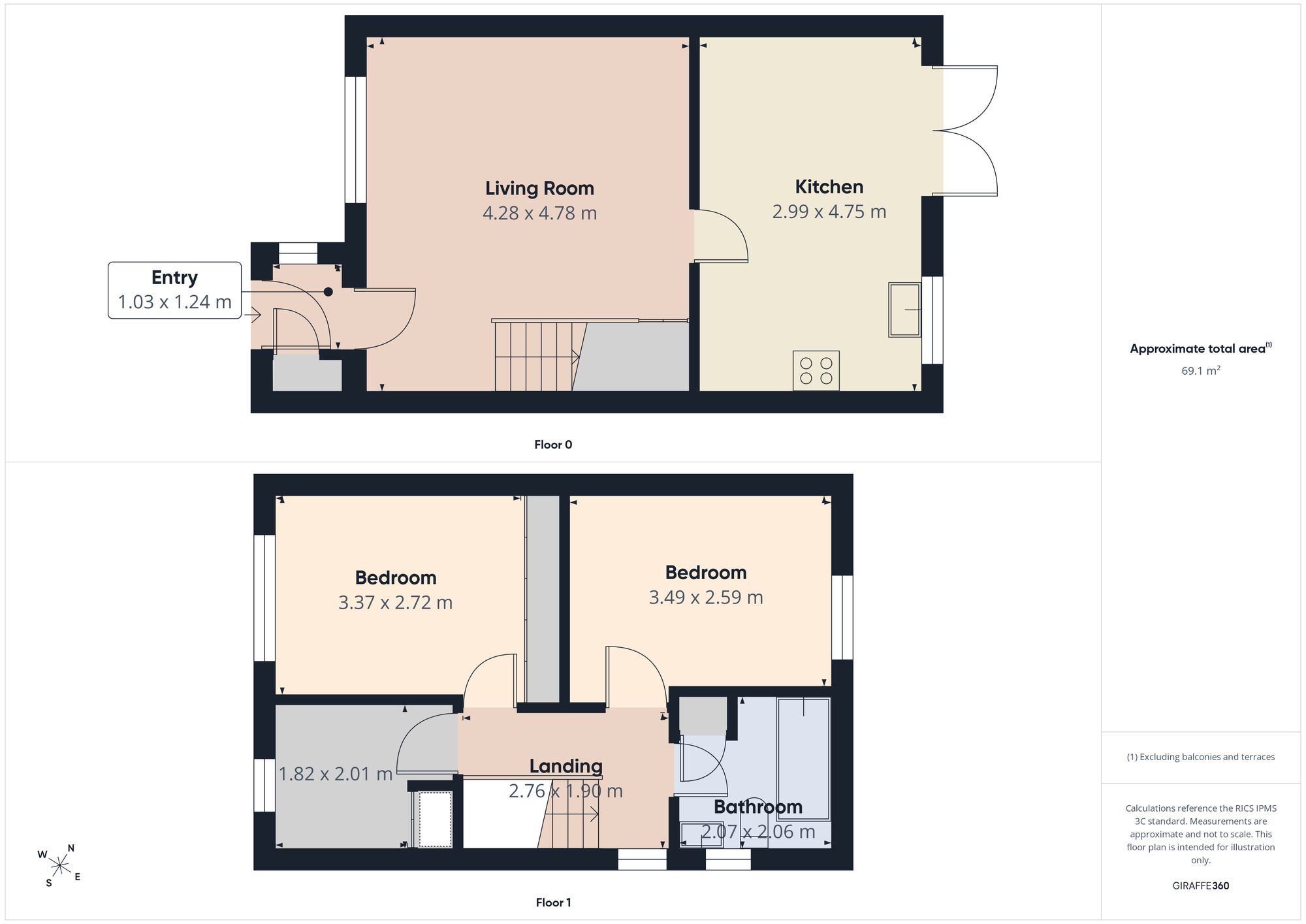 8 Wimborne Close, Boldon Colliery floorplan