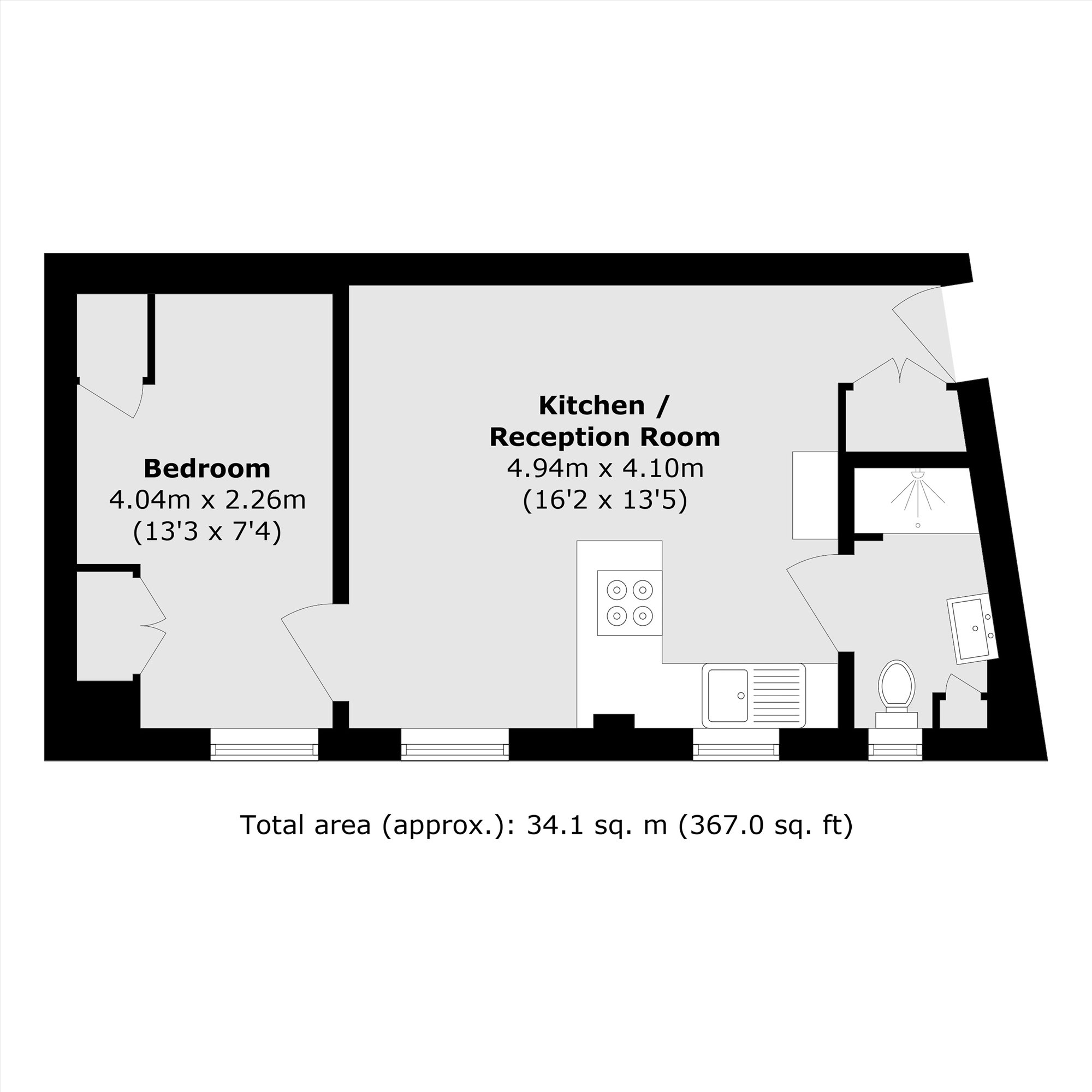 1 Crabtree Hall, Rainville Road, London floorplan