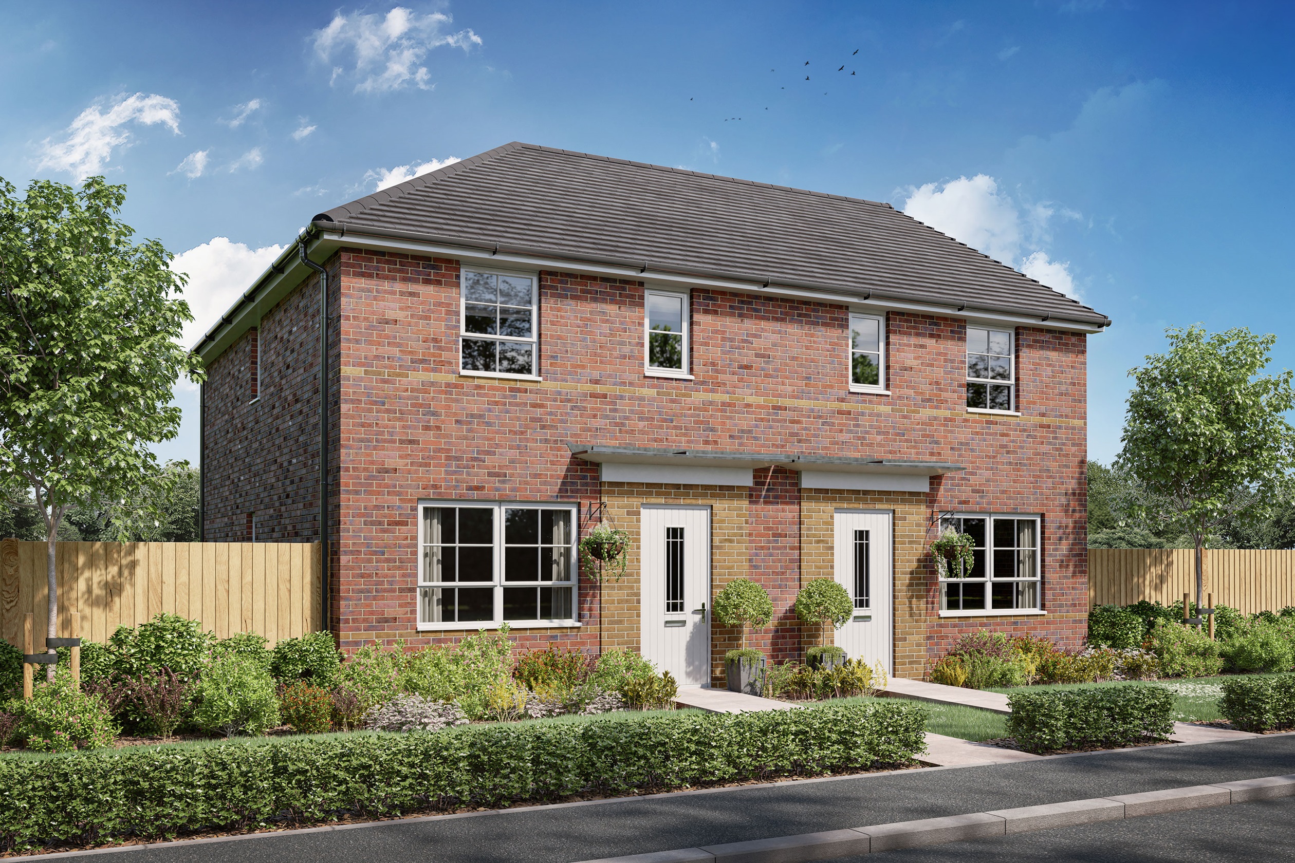 Property 1 of 10. Exterior CGI View Of Our 3 Bed Ellerton Home