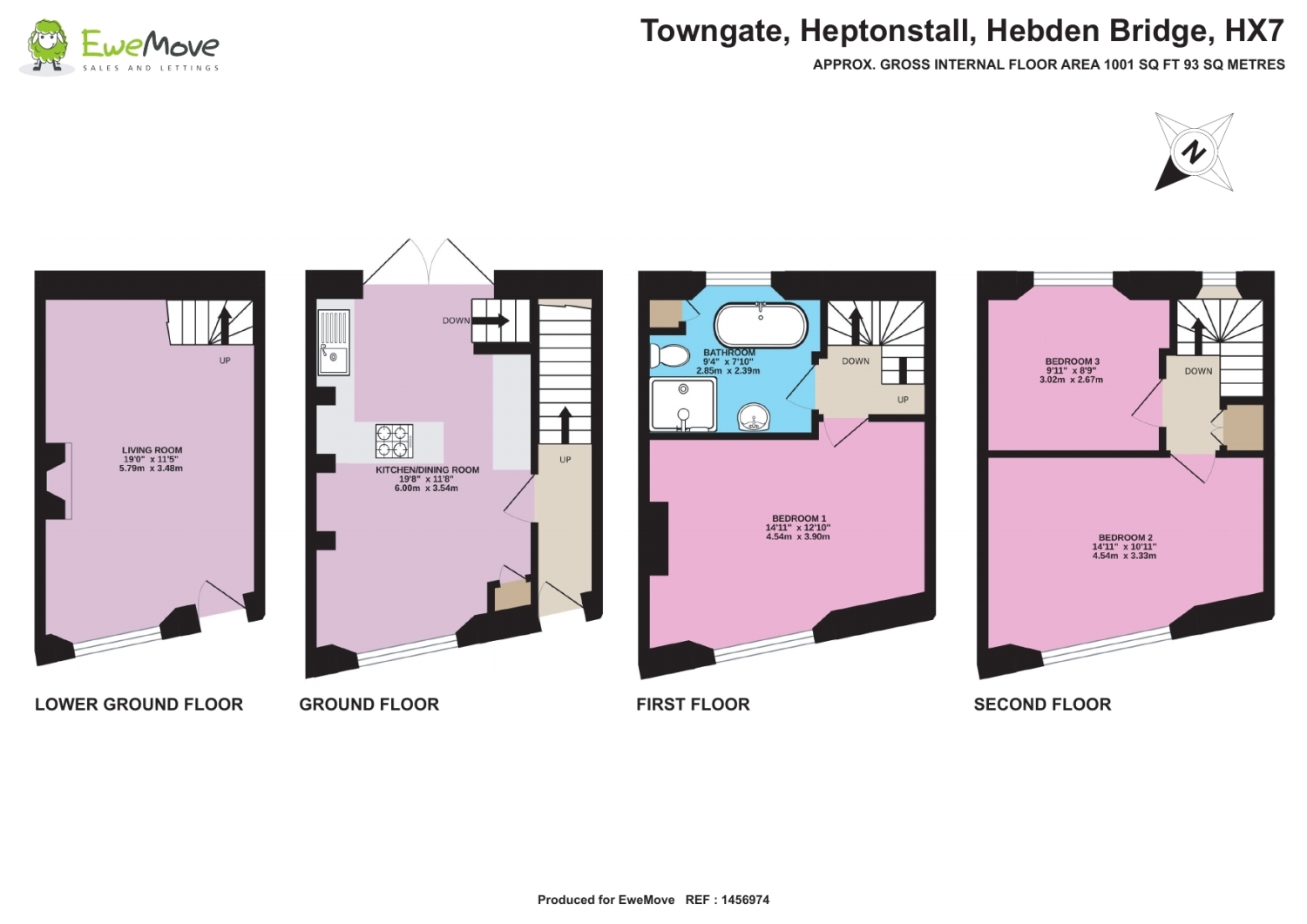 37, Towngate, Hebden Bridge floorplan